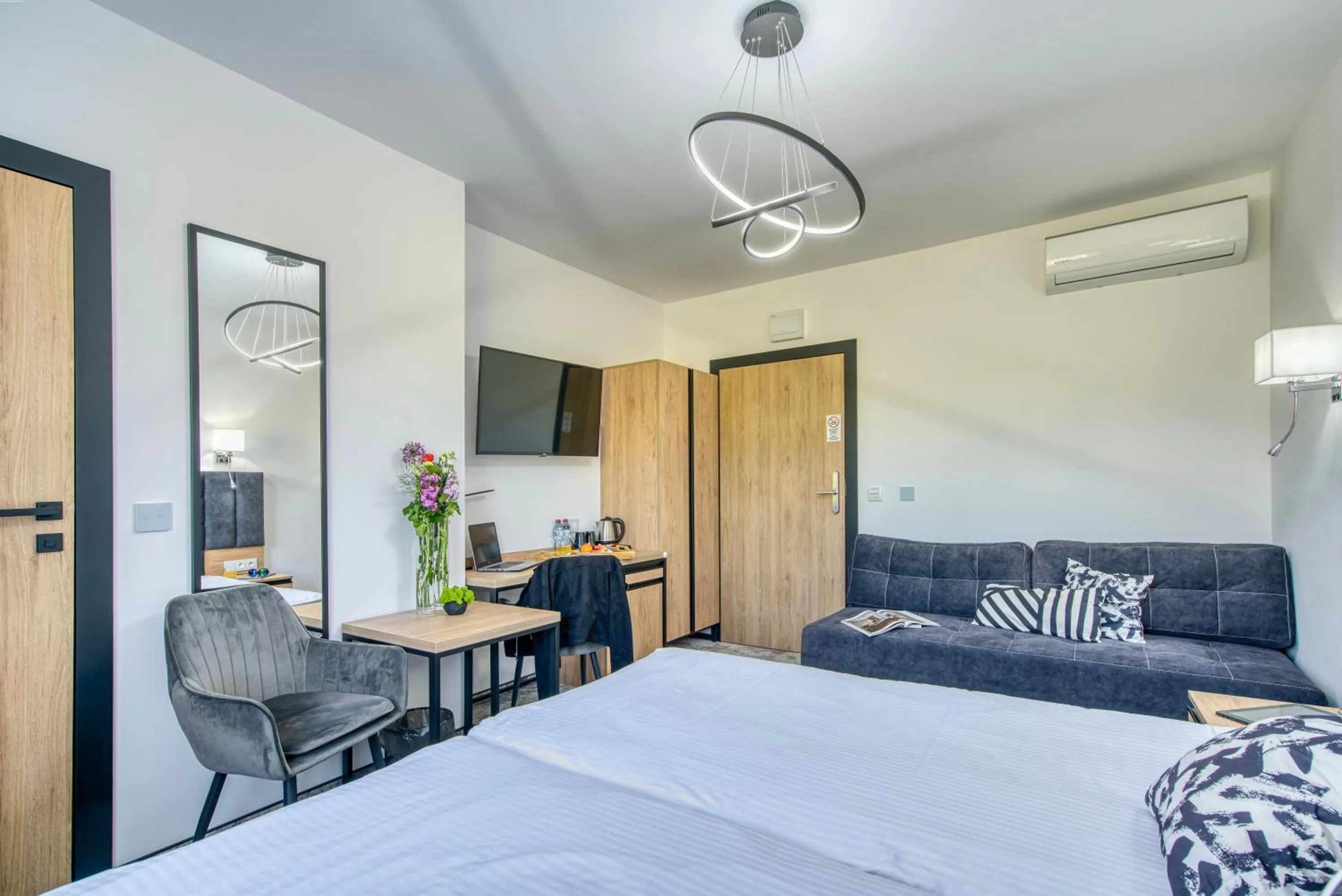 Bed in Acodomo Apartamenty