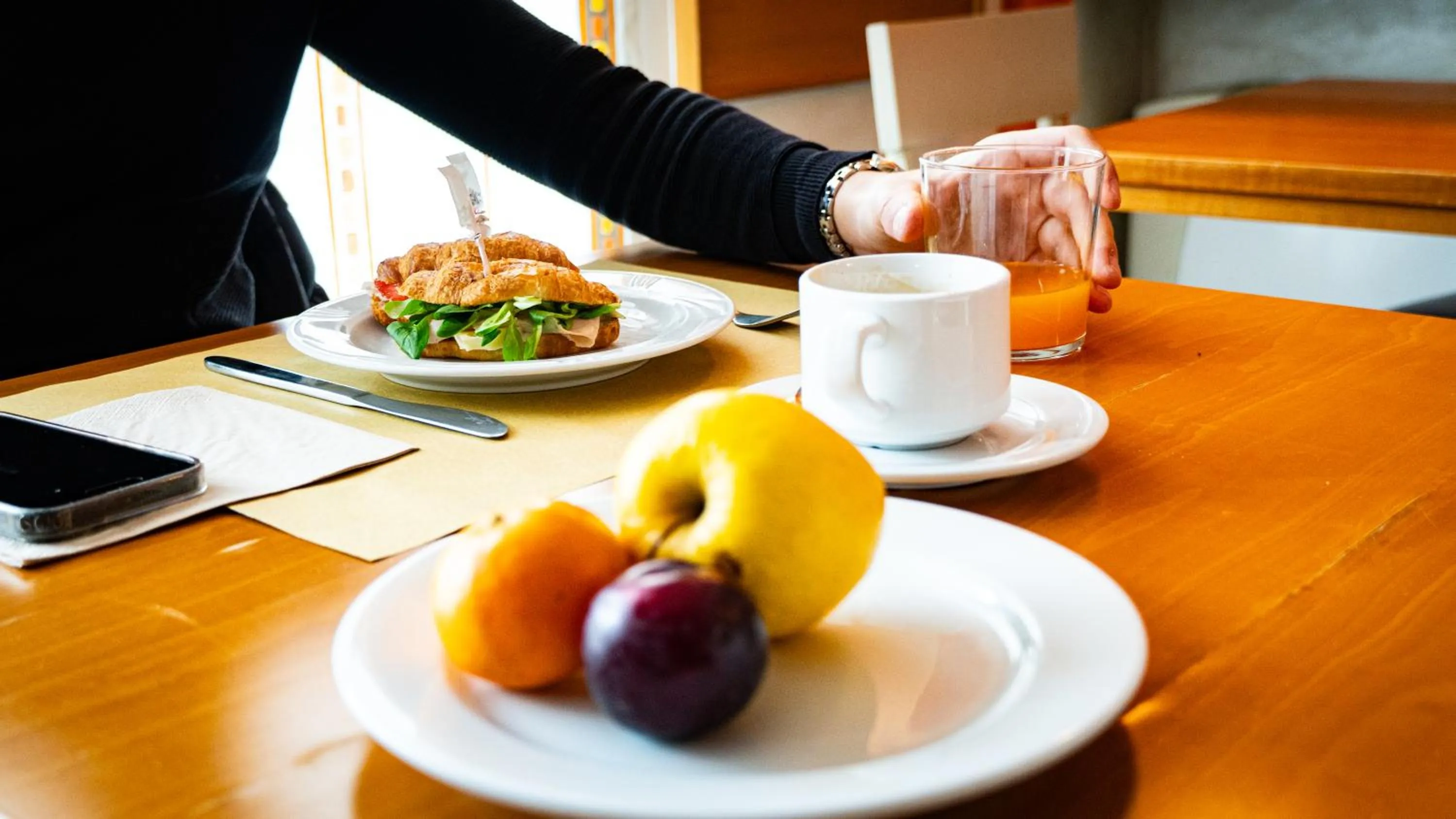 Food and drinks in Hotel Au Soleil