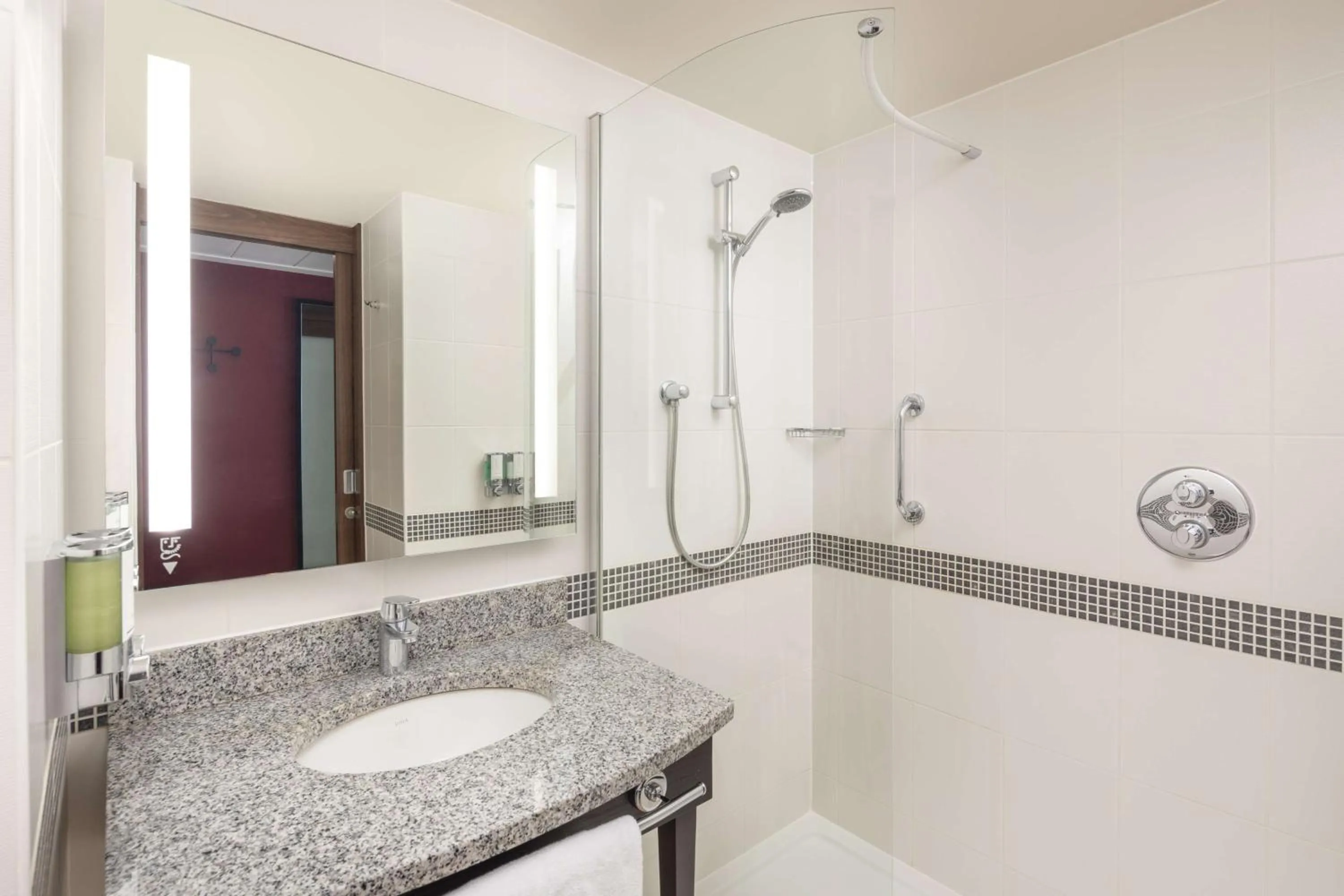 Bathroom in Hampton by Hilton London Gatwick Airport