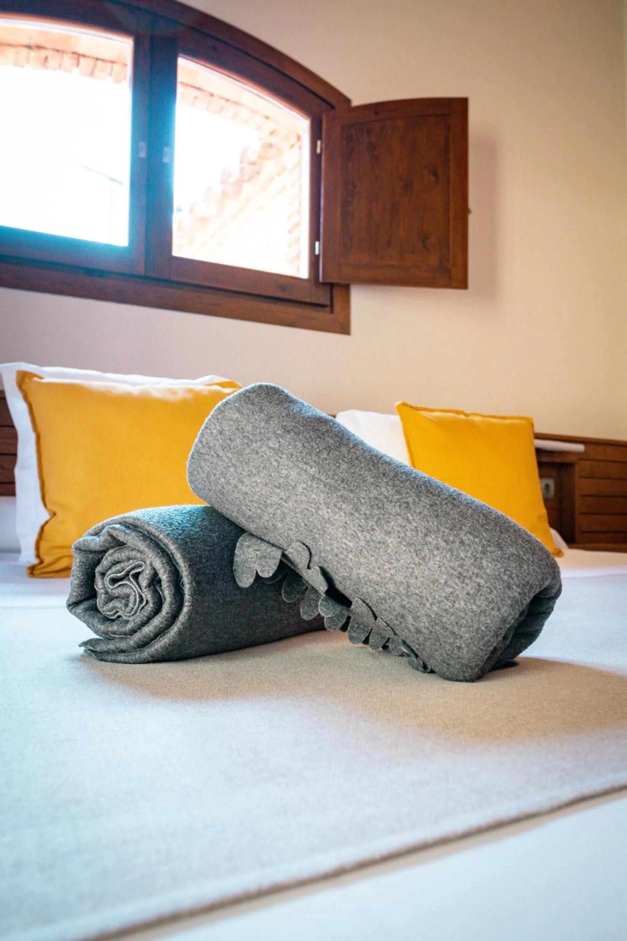 Bed in Hotel Mas Mariassa