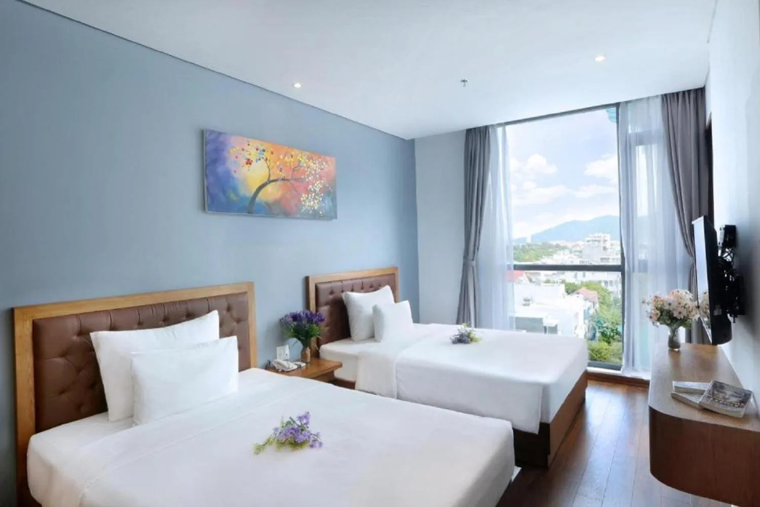 Bed in Hai Trieu Hotel