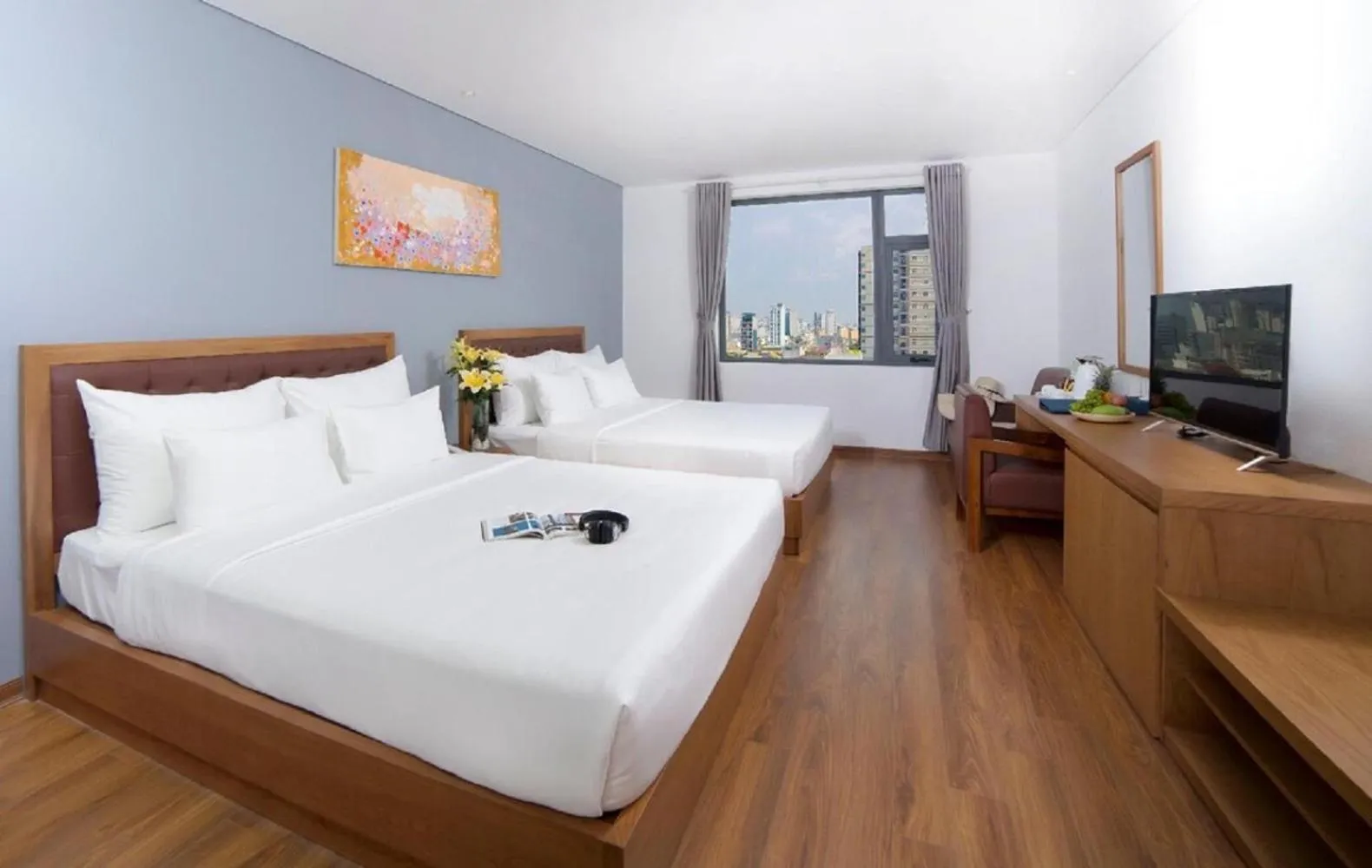 Bed in Hai Trieu Hotel