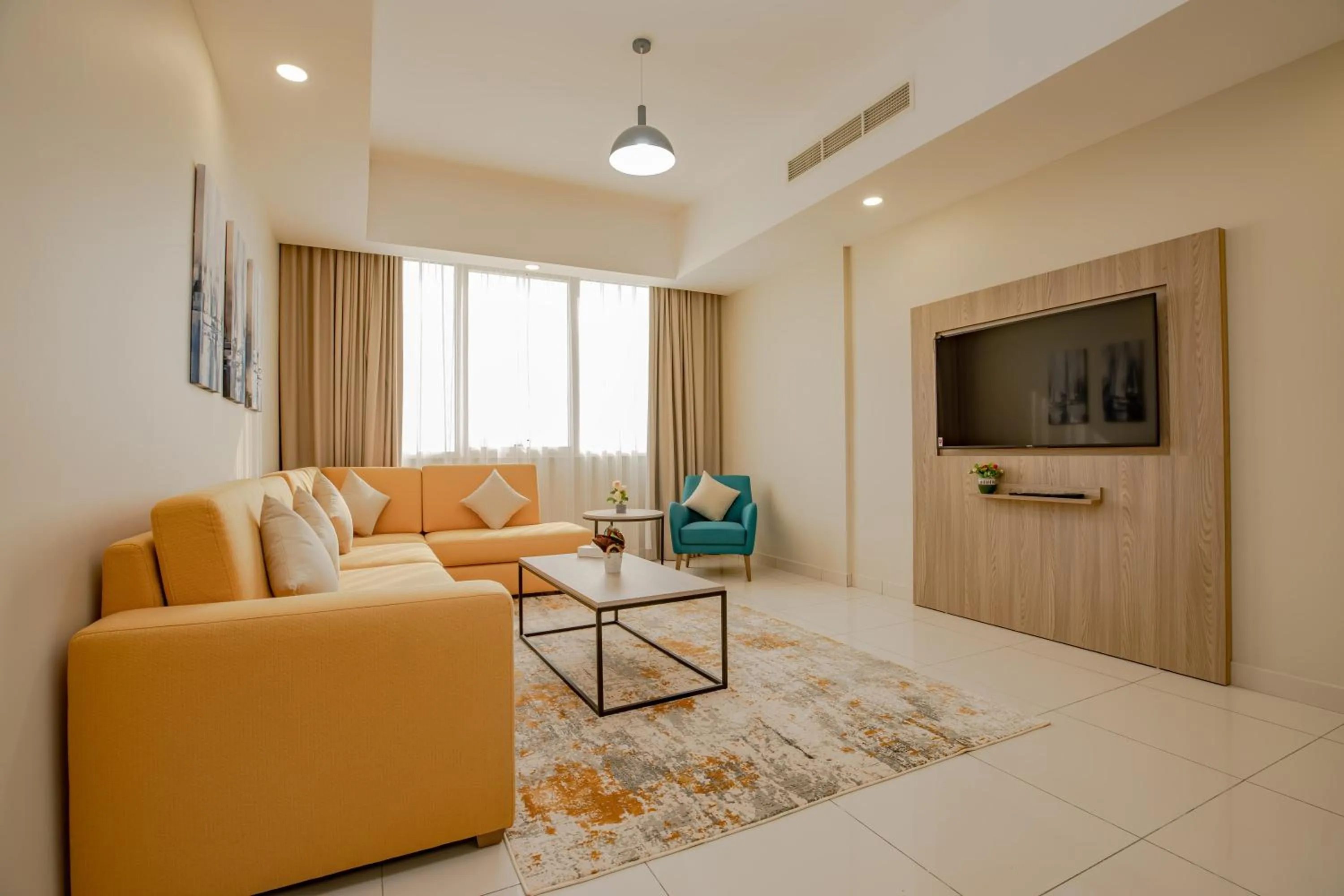 Living room in Platinum Coast Hotel Apartments
