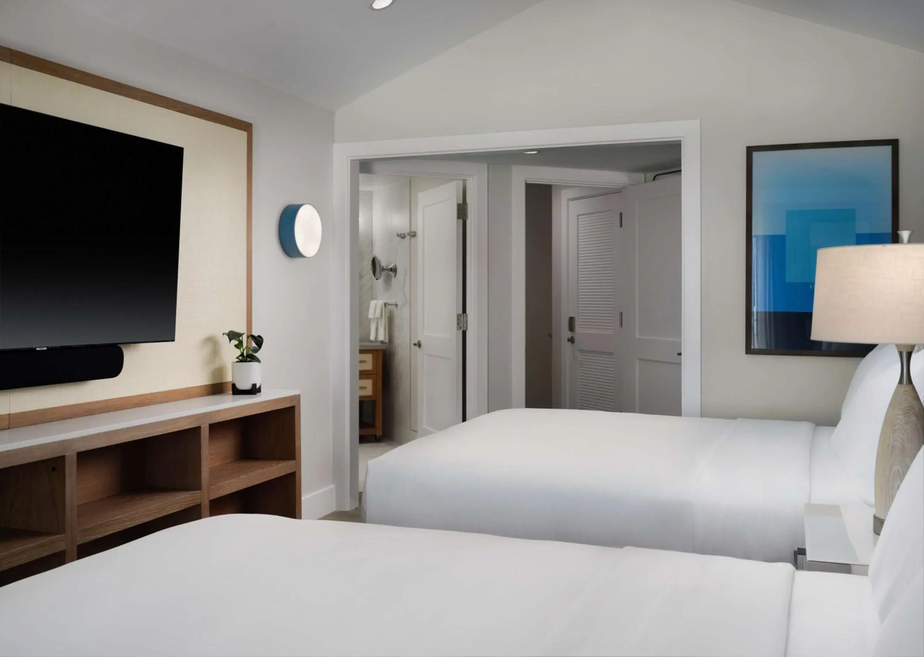 Bed in Shore House at The Del, LXR Hotels & Resorts Bed in Shore House at The Del, LXR Hotels & Resorts