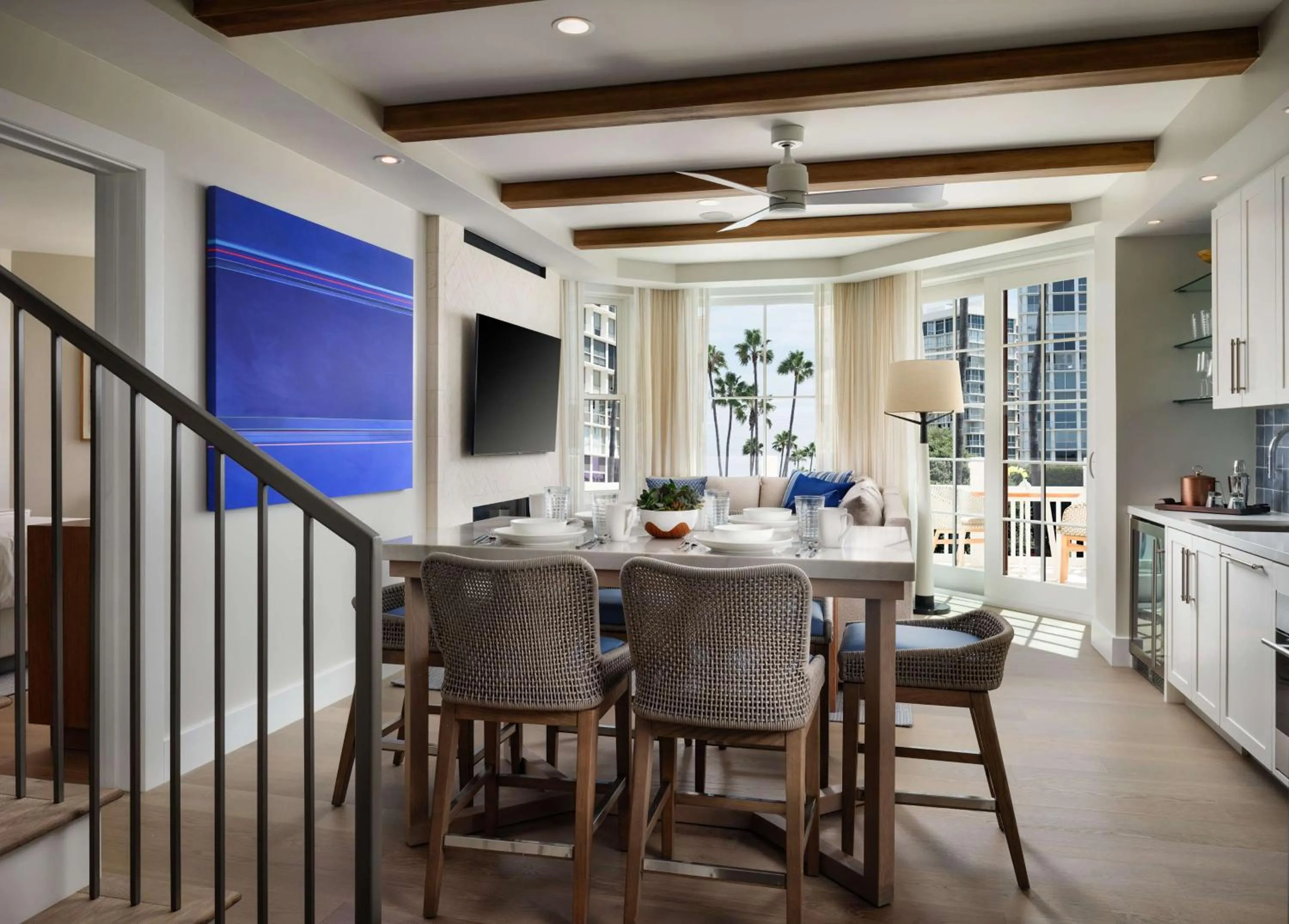 Living room in Shore House at The Del, LXR Hotels & Resorts