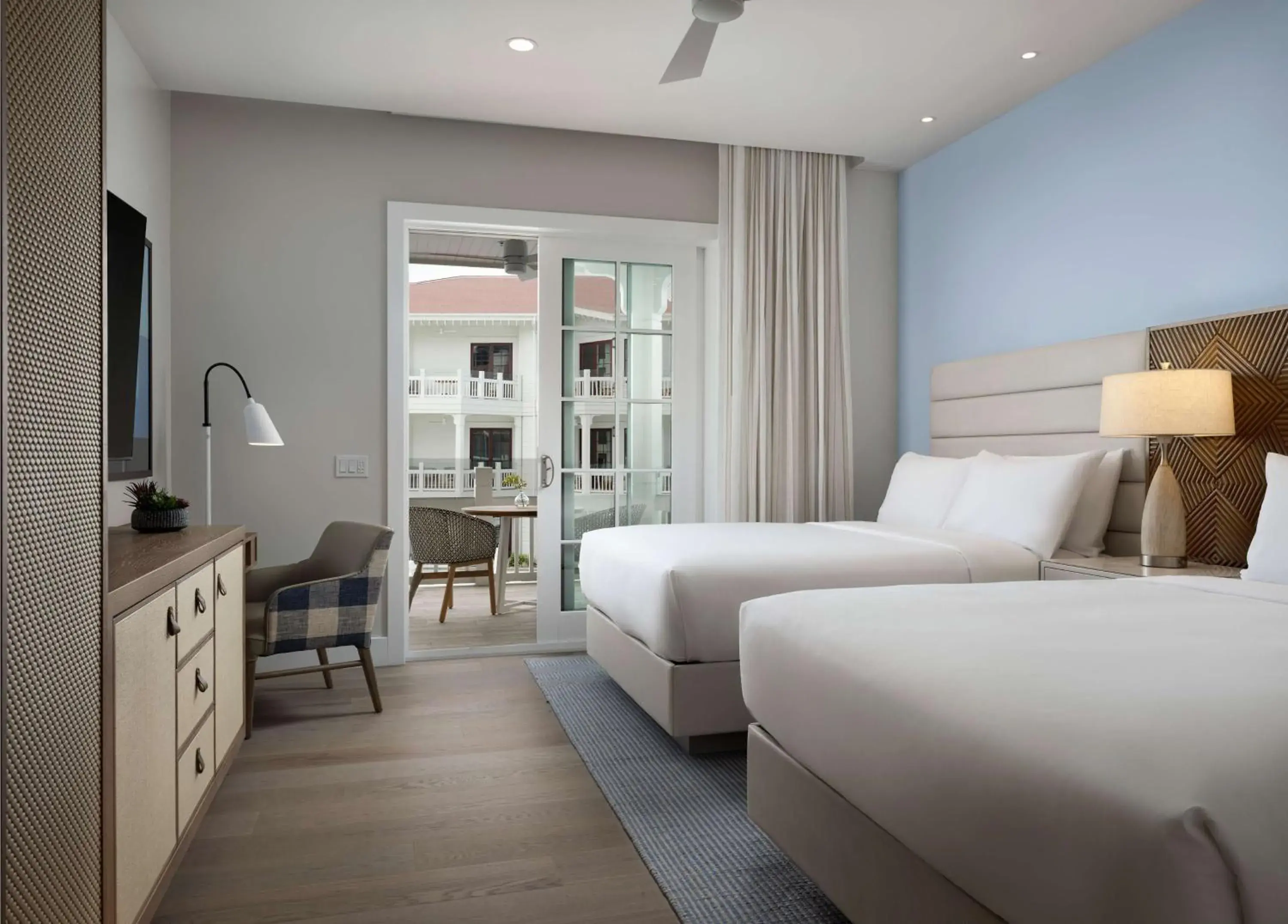 Bed in Shore House at The Del, LXR Hotels & Resorts Bed in Shore House at The Del, LXR Hotels & Resorts