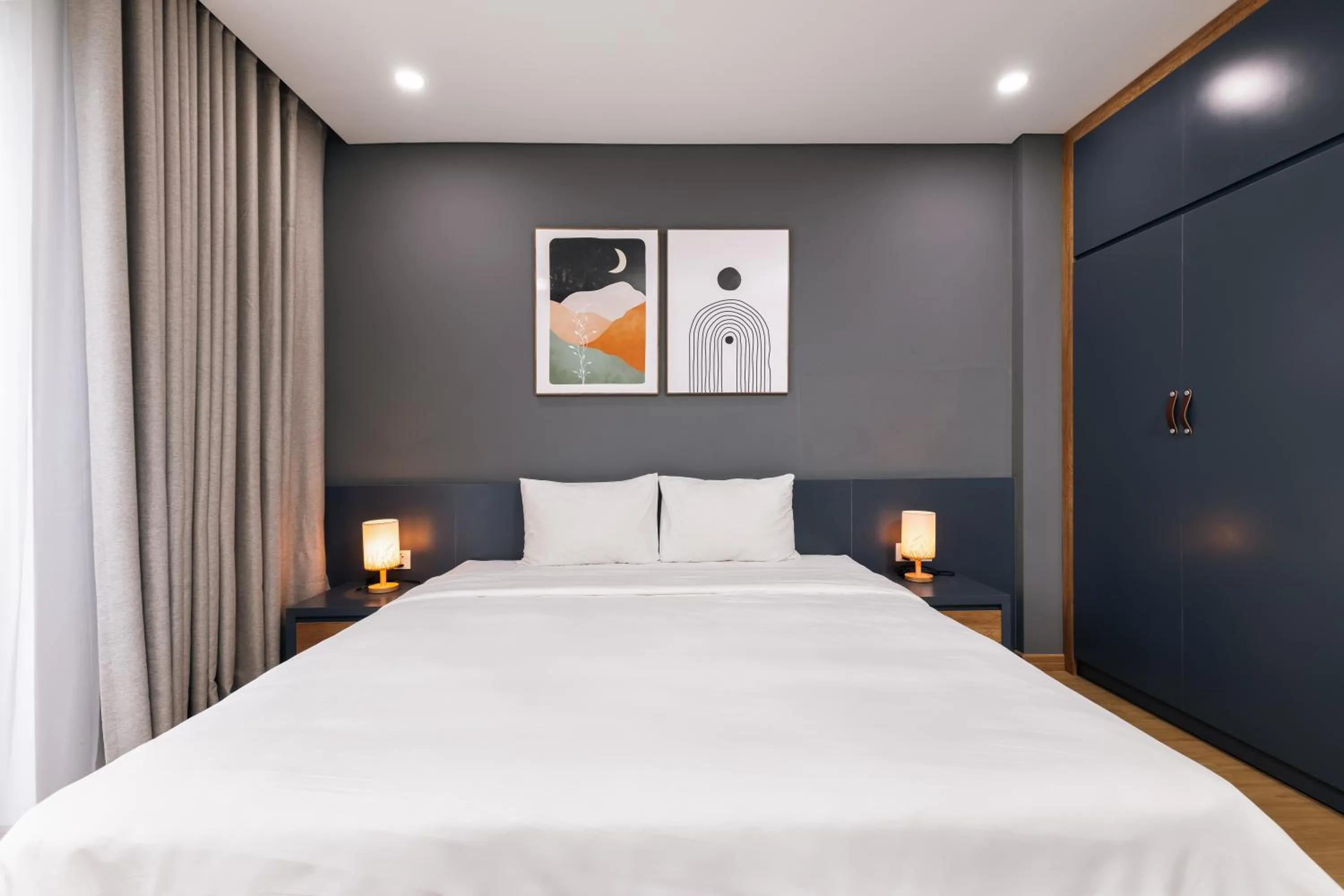 Bedroom, Bed in LAGOM APARTMENT AND HOTEL