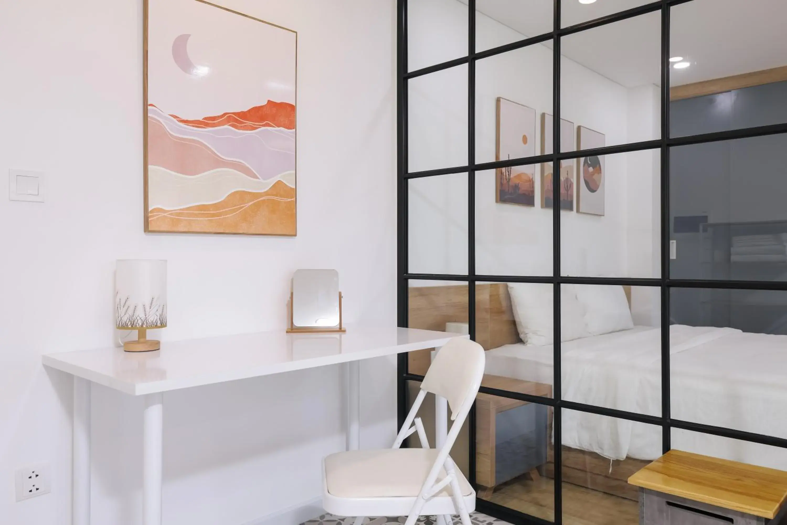 Bed in LAGOM APARTMENT AND HOTEL Bed in LAGOM APARTMENT AND HOTEL