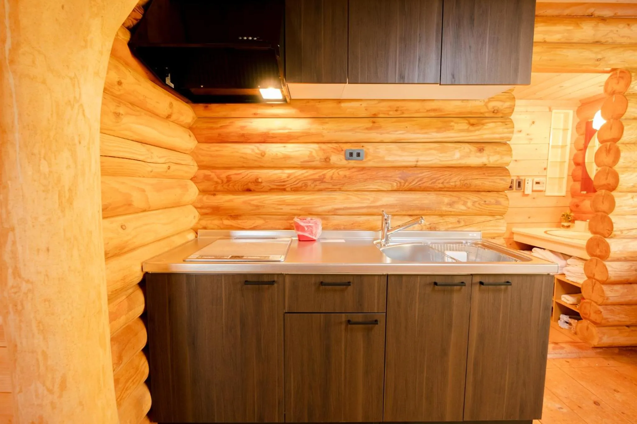 Kitchen or kitchenette in Lake Toya Hillside House