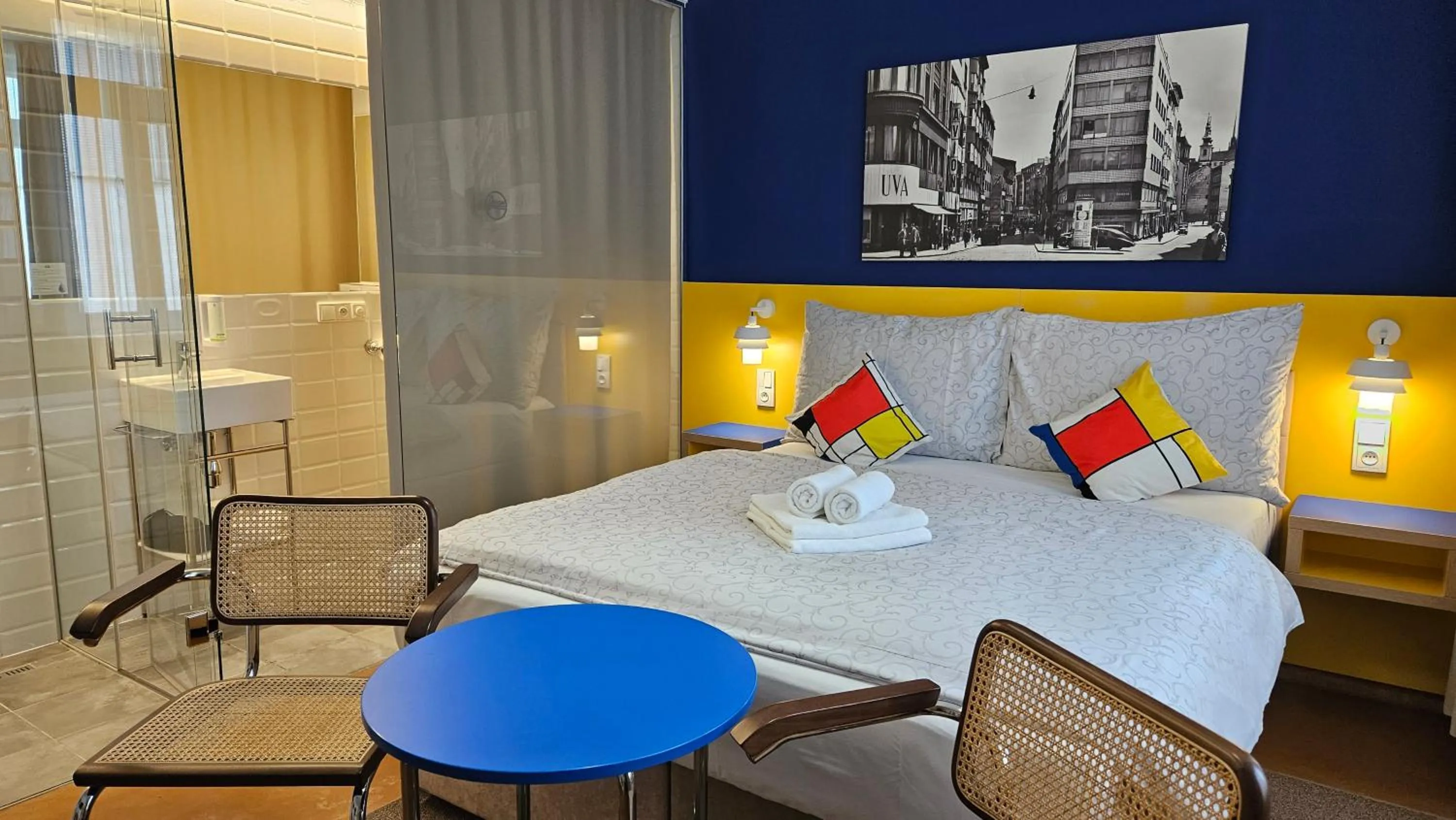 Bed in Hotel Avion - National Cultural Monument - ICONIC HOUSES ORG