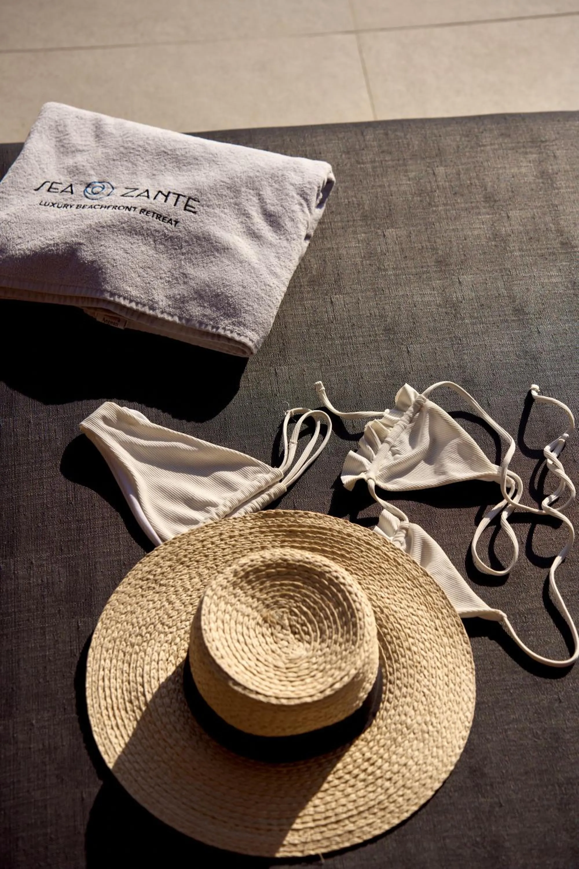 sunbed in SEA ZANTE Luxury Beachfront Retreat