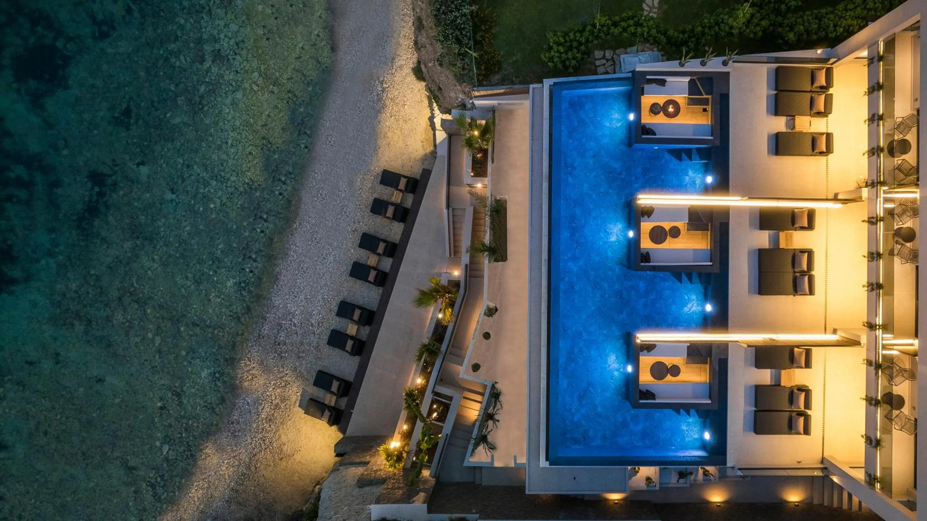 Bird's eye view in SEA ZANTE Luxury Beachfront Retreat
