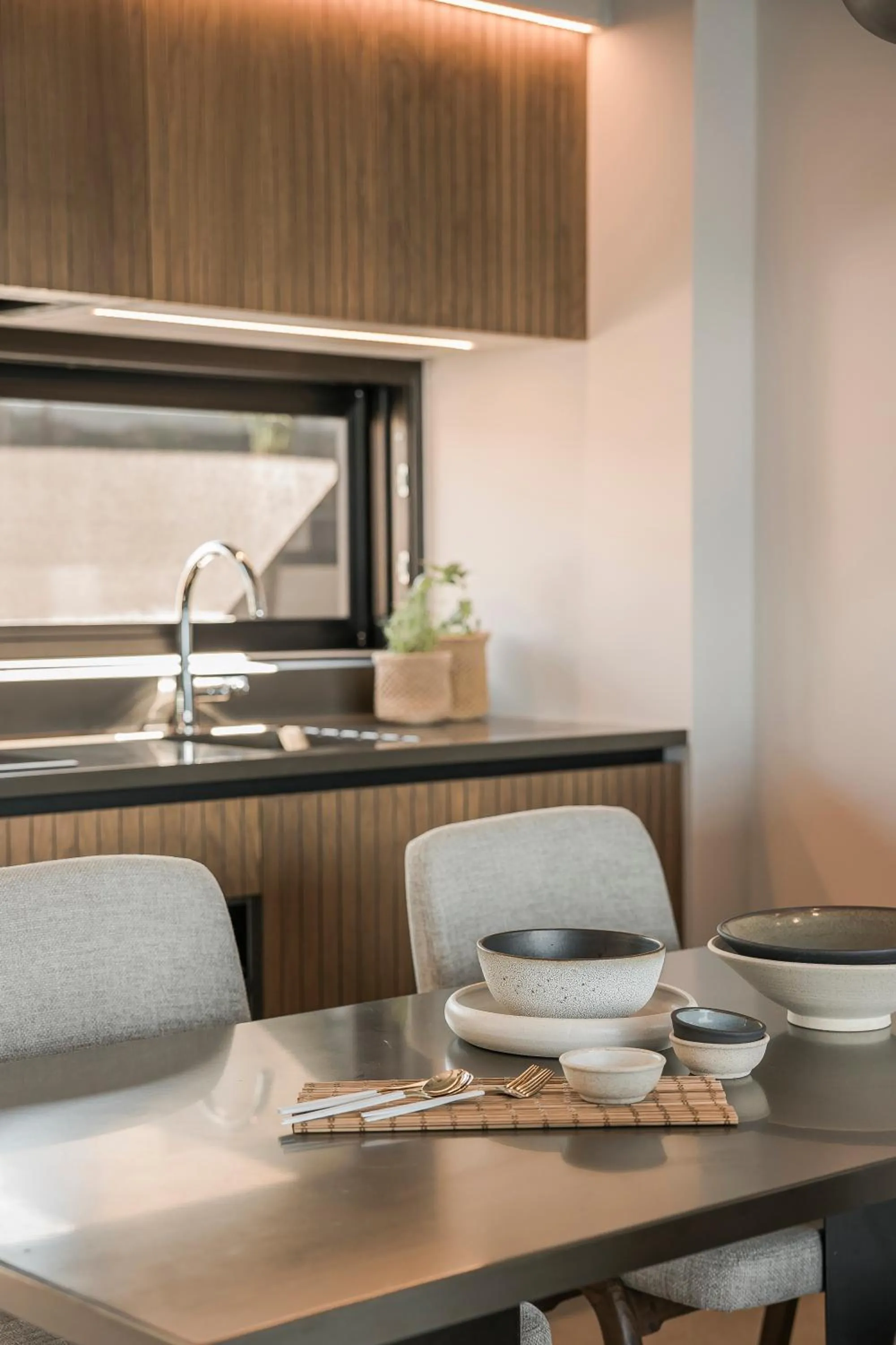 Kitchen or kitchenette in SEA ZANTE Luxury Beachfront Retreat