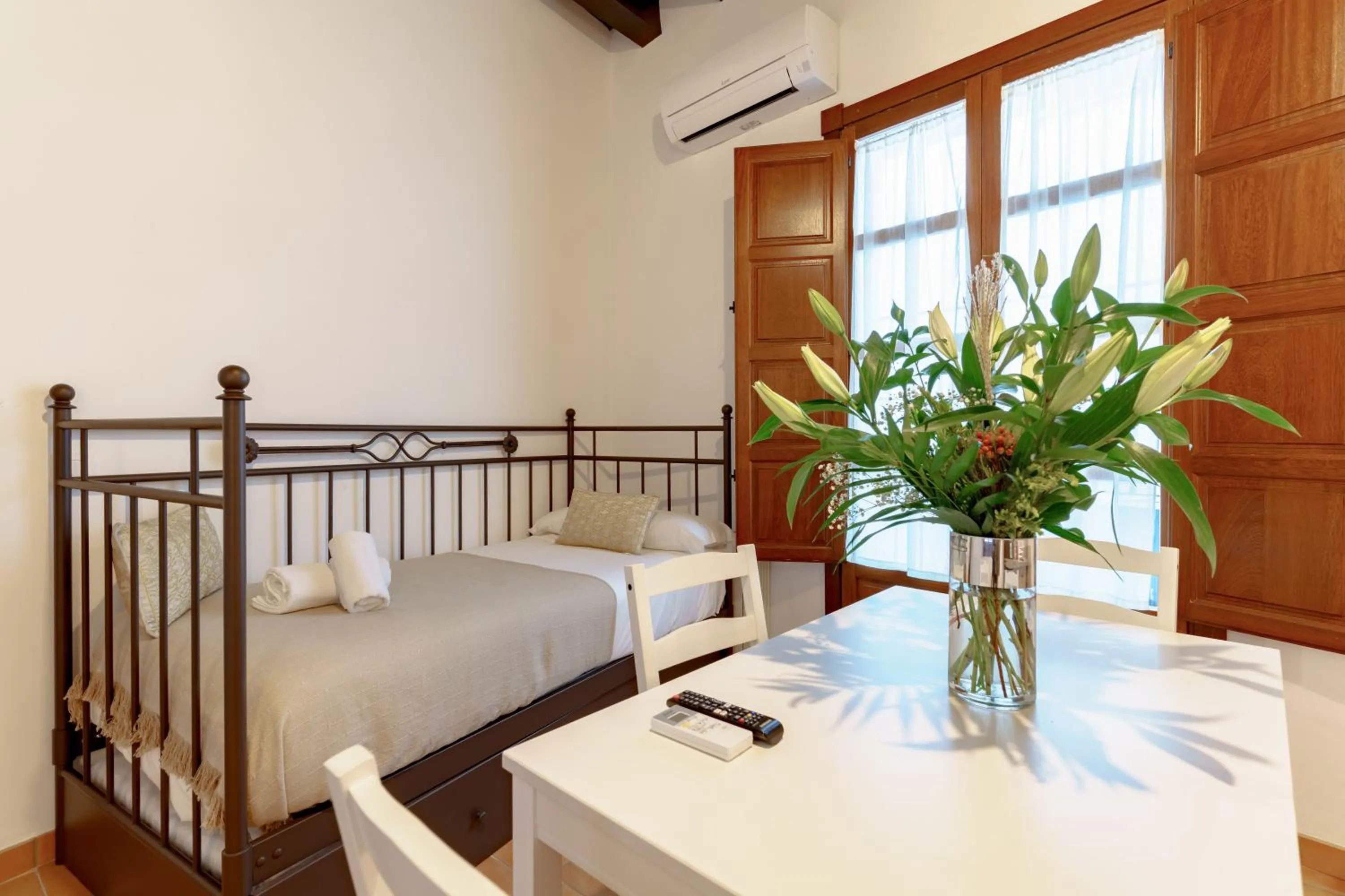 Bed in SUITES CASA DE LAS COLUMNAS