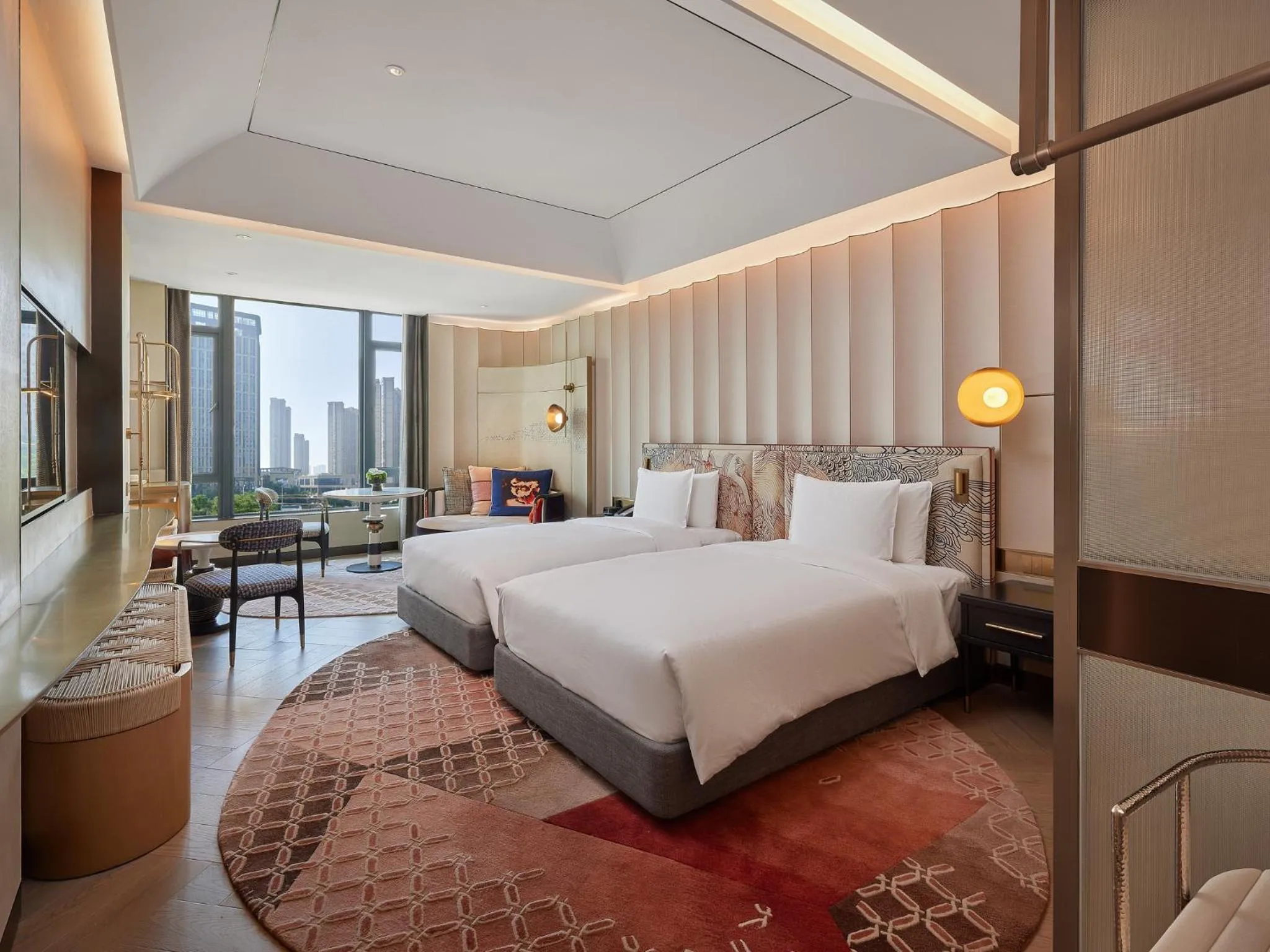 Photo of the whole room, Bed in Hotel Indigo Xiamen Haicang by IHG