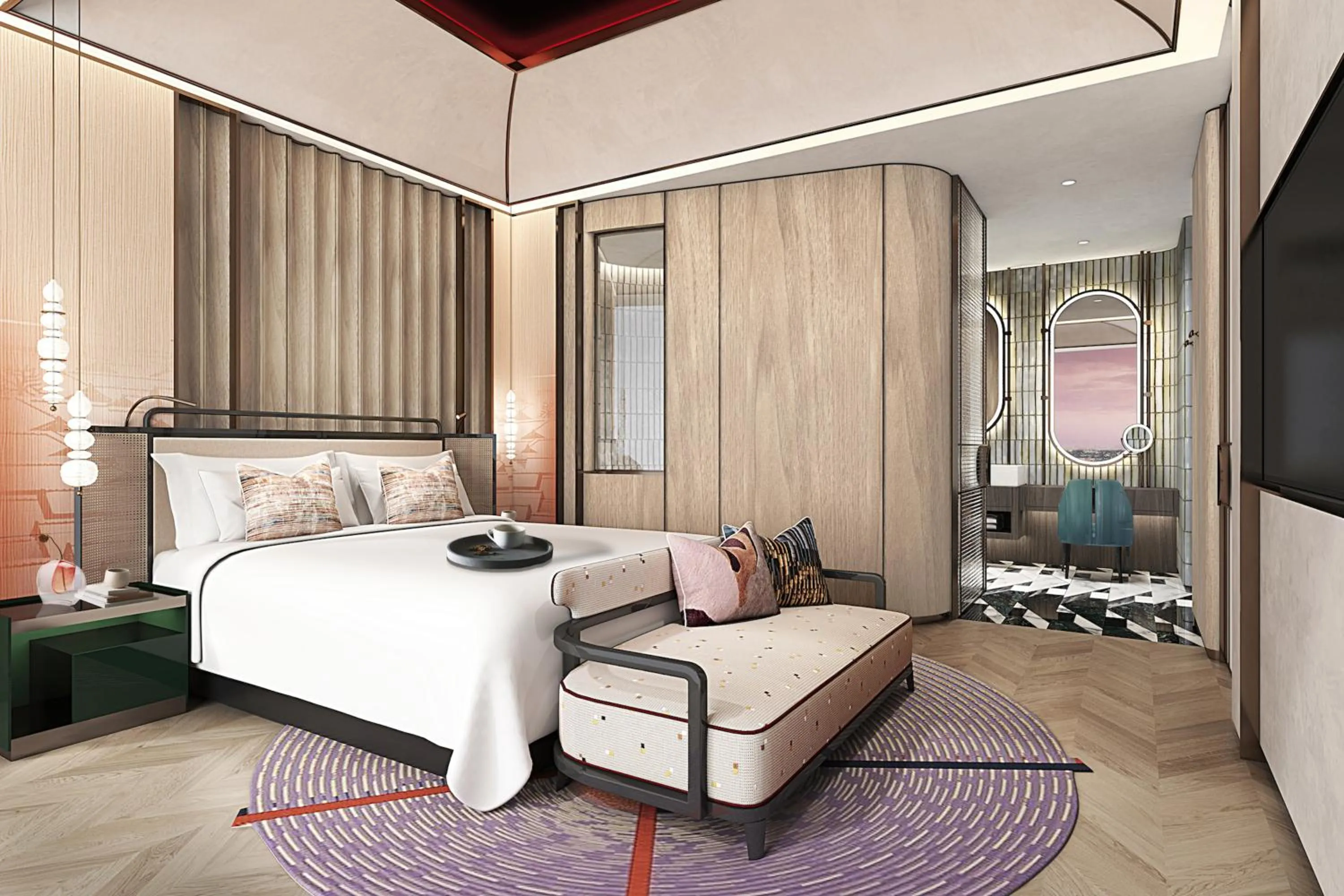 Bedroom, Bed in Hotel Indigo Xiamen Haicang by IHG