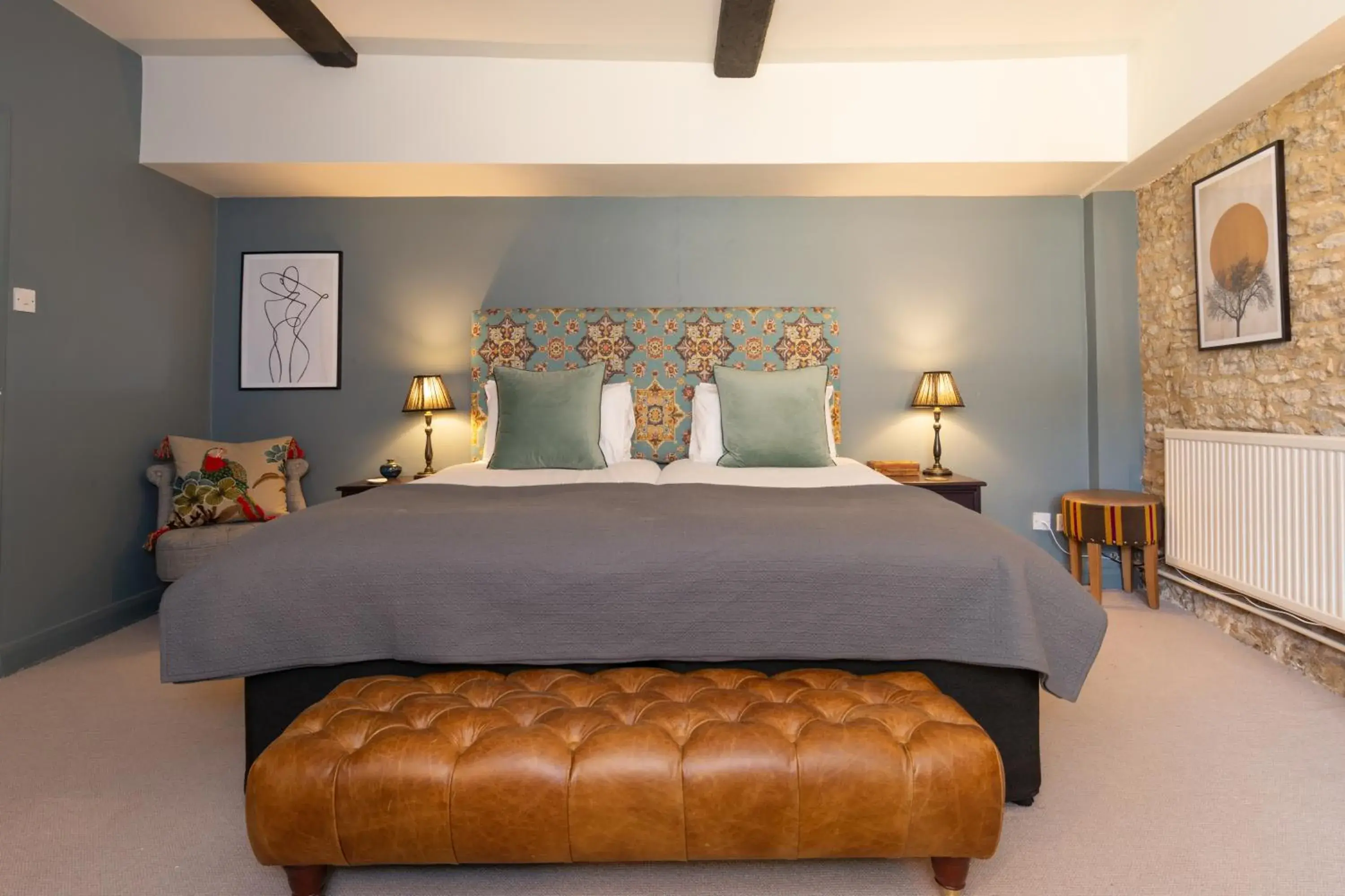 Bedroom, Bed in Jersey Arms Hotel Bicester Bedroom, Bed in Jersey Arms Hotel Bicester