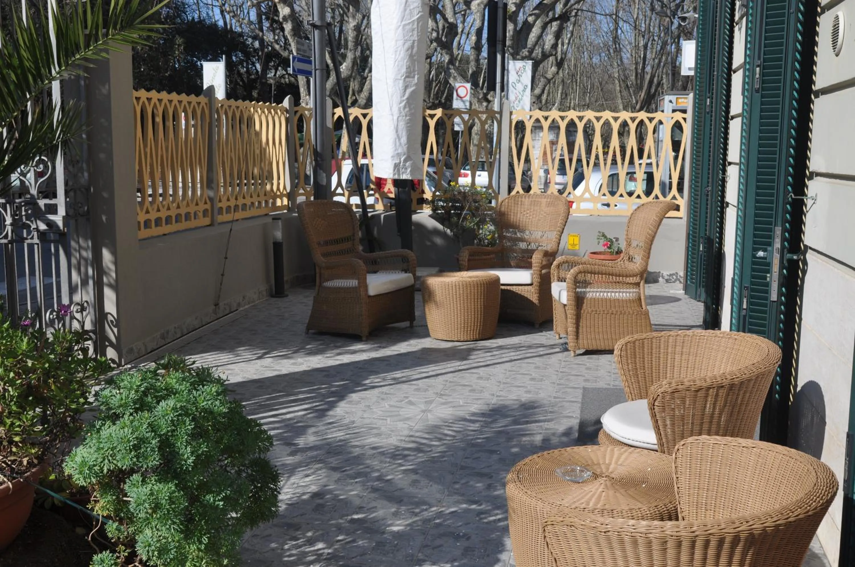 Patio in Hotel Vittoria