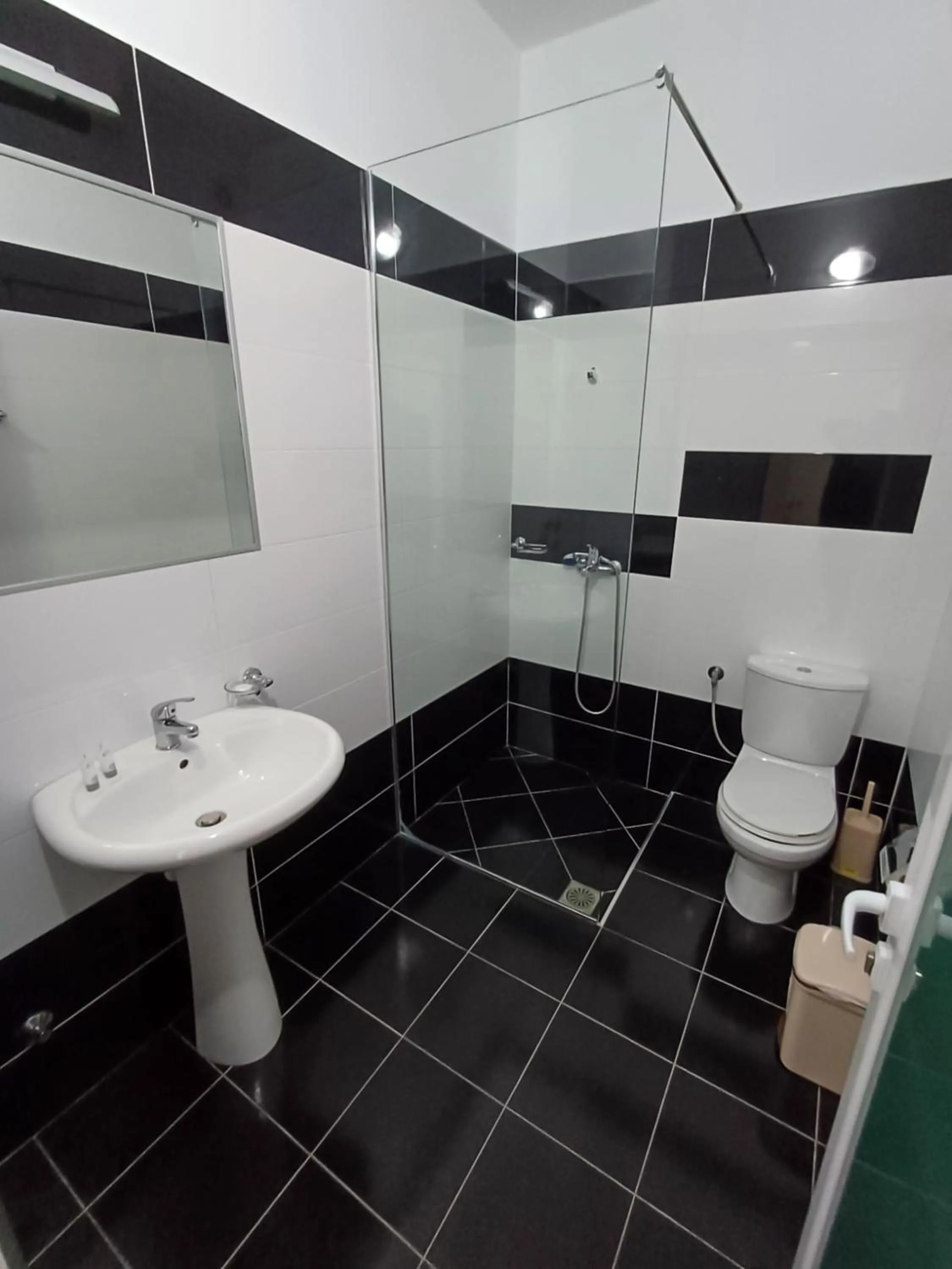 Shower in Hotel Sherifi