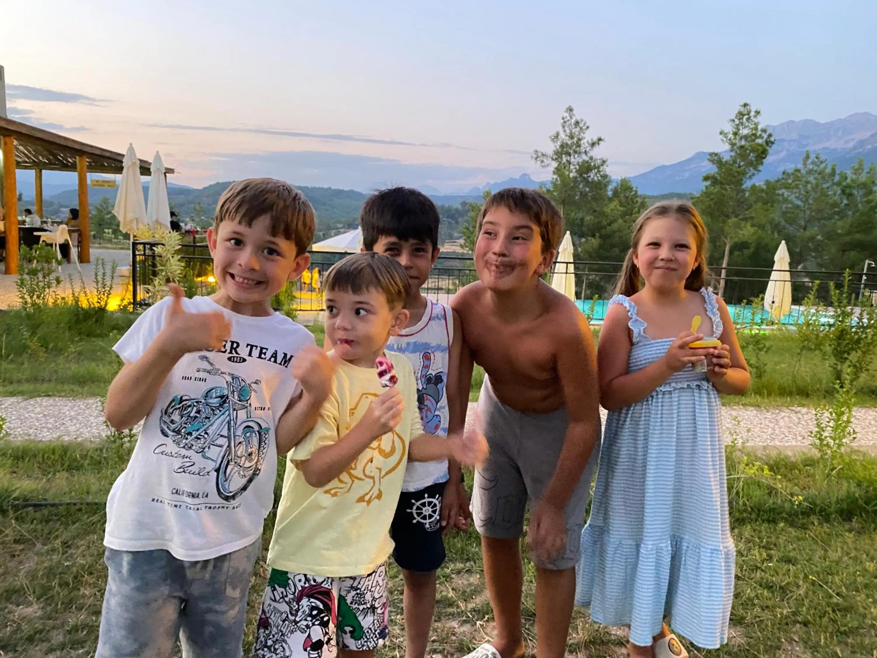 children in Maison Green Hill Hobbit Villas & Boutique Hotel