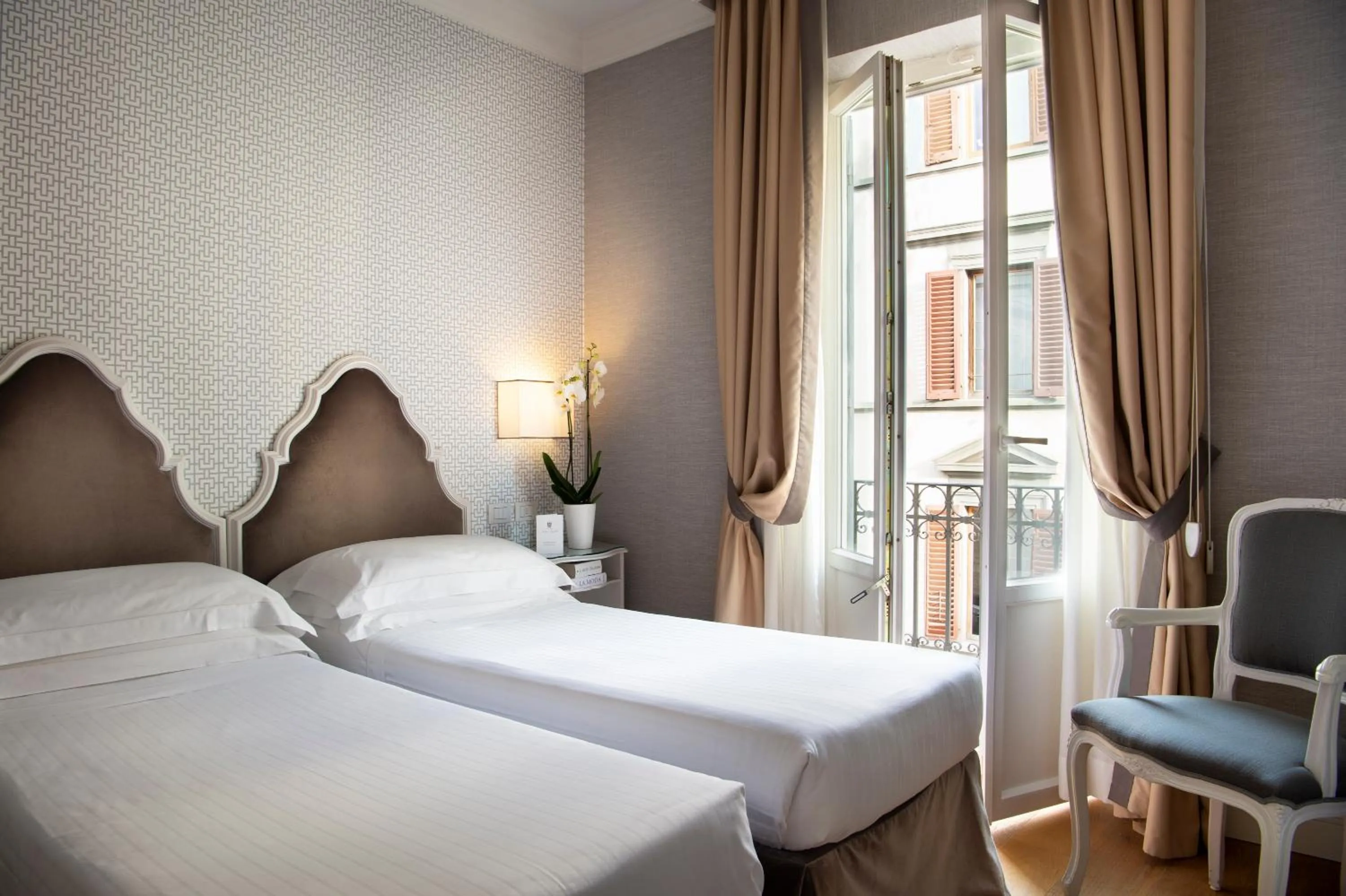 Bedroom, Bed in Hotel Rapallo