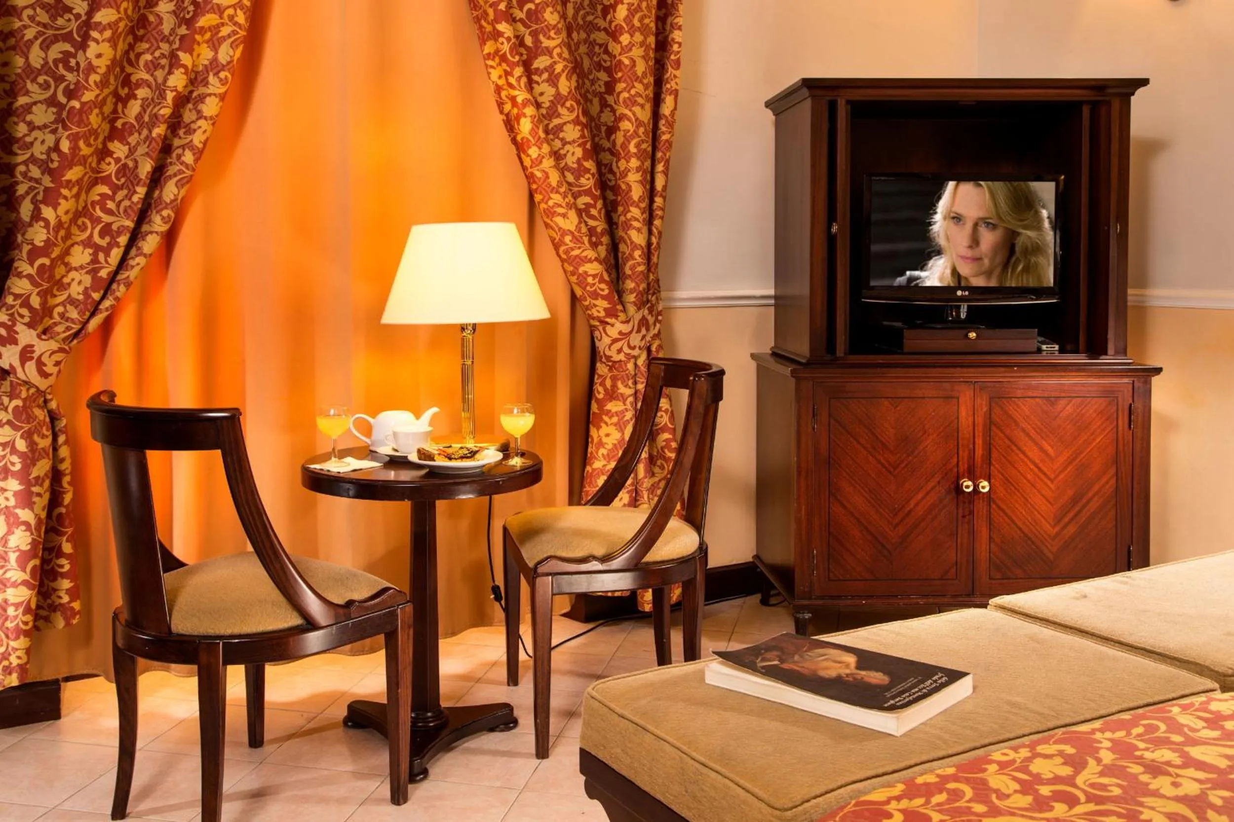 Decorative detail, Bed in Hotel Nizza