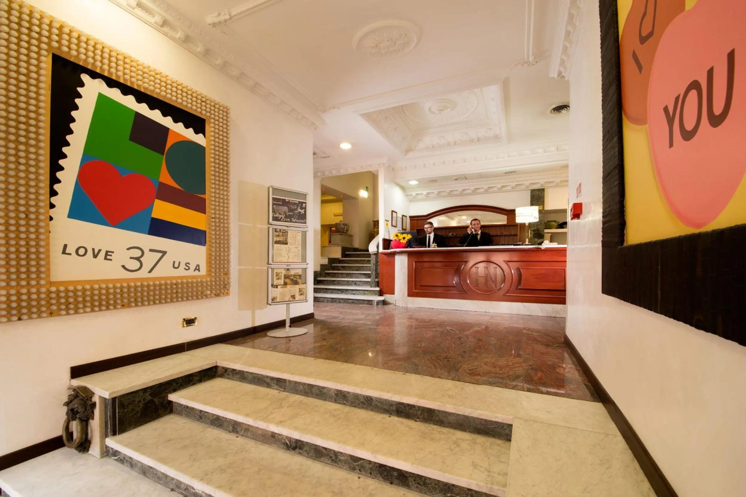 Lobby or reception in Hotel Nizza