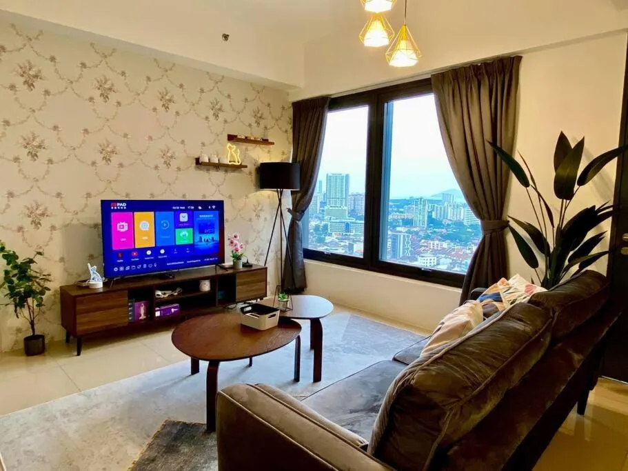 TV and multimedia in Tropicana 218 Macalister Sea & City View by stayCATion Homestay
