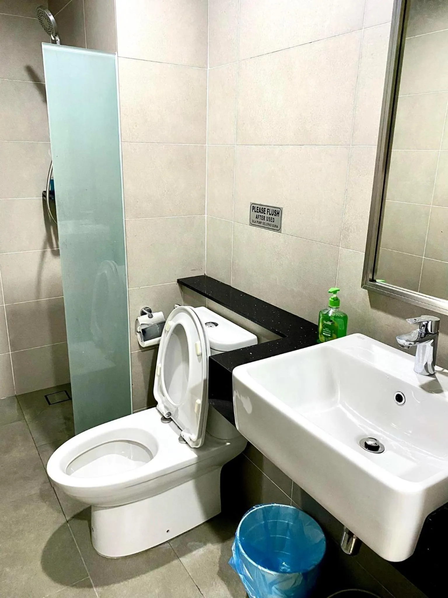 Shower in Tropicana 218 Macalister Sea & City View by stayCATion Homestay