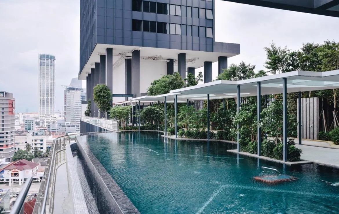 Swimming pool in Tropicana 218 Macalister Sea & City View by stayCATion Homestay