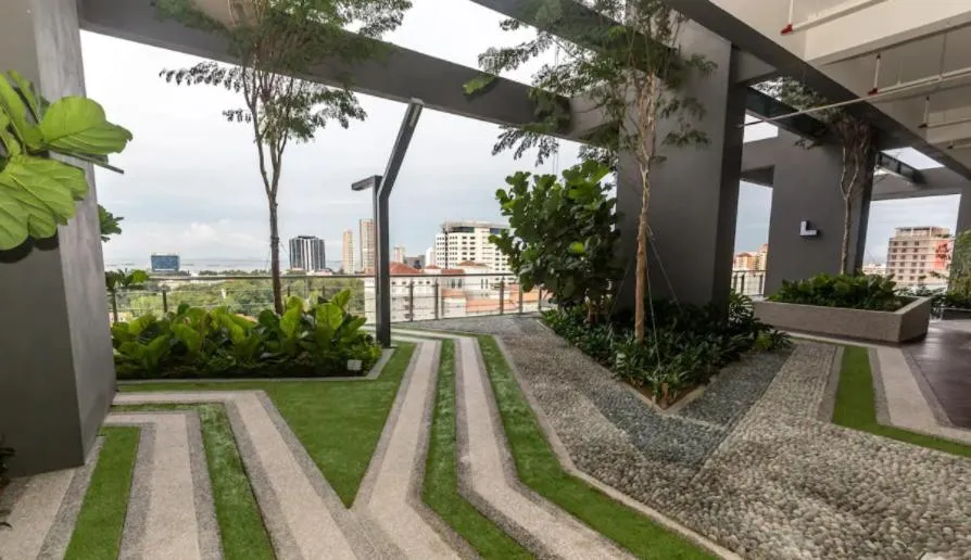 Garden in Tropicana 218 Macalister Sea & City View by stayCATion Homestay