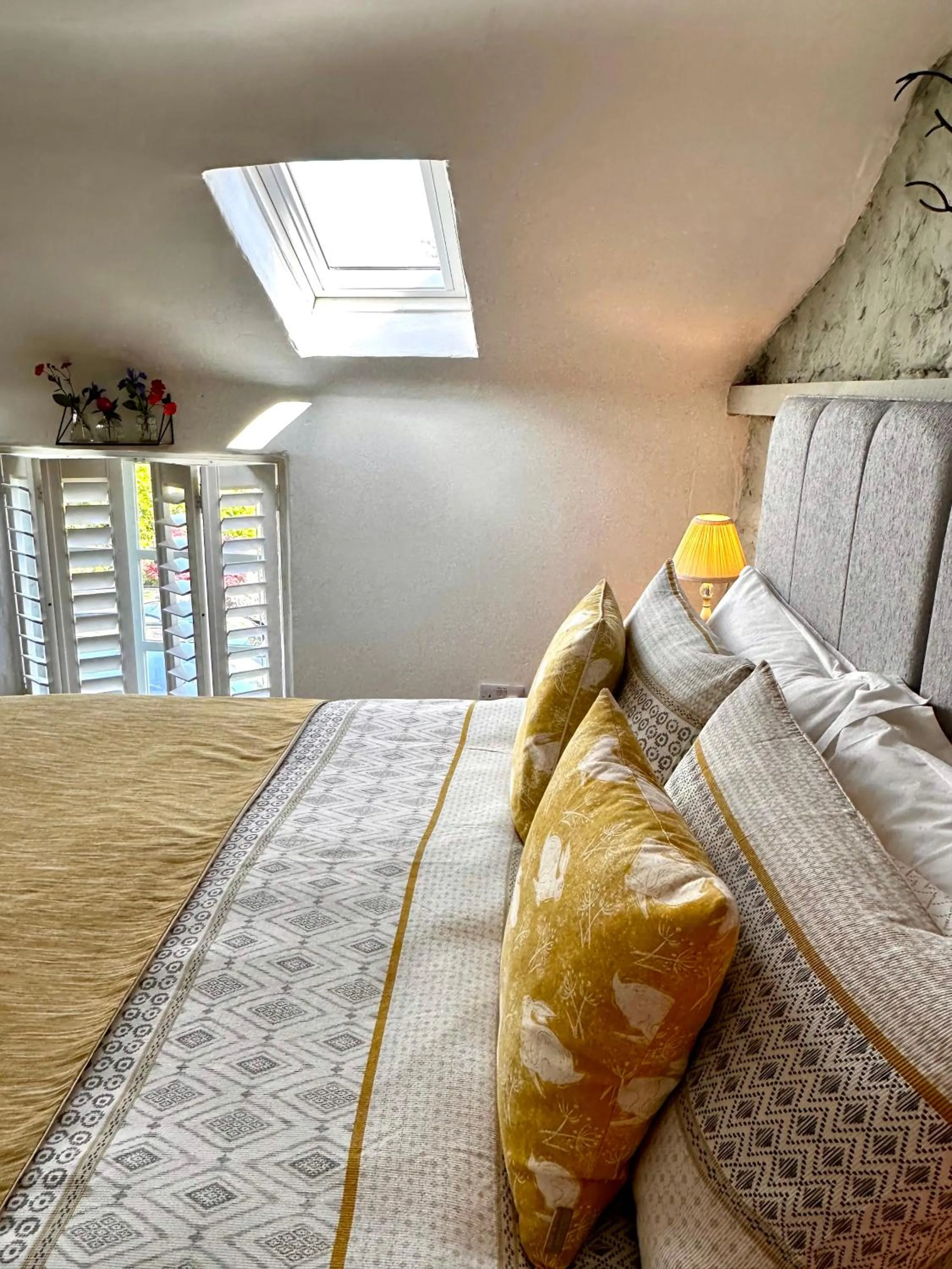 Bed in The Loft in the Malt Barn Chipping Campden