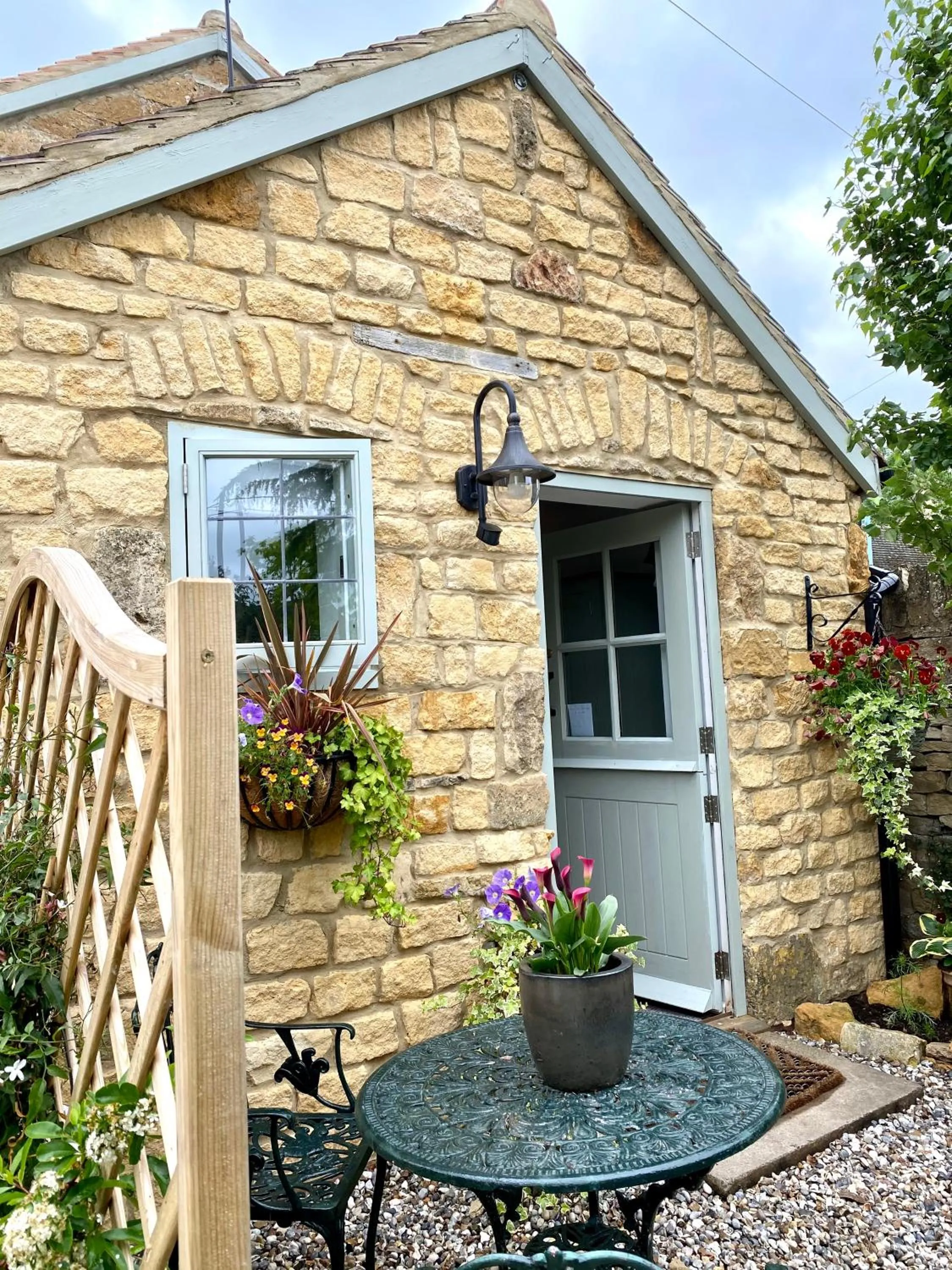 Patio in The Loft in the Malt Barn Chipping Campden