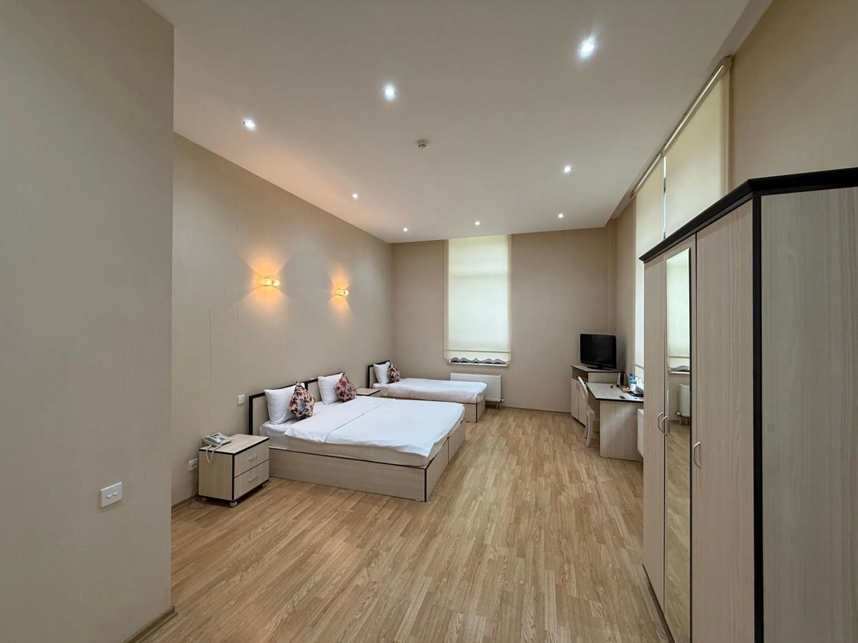 Bed in Chukhur Gabala Museum Hotel