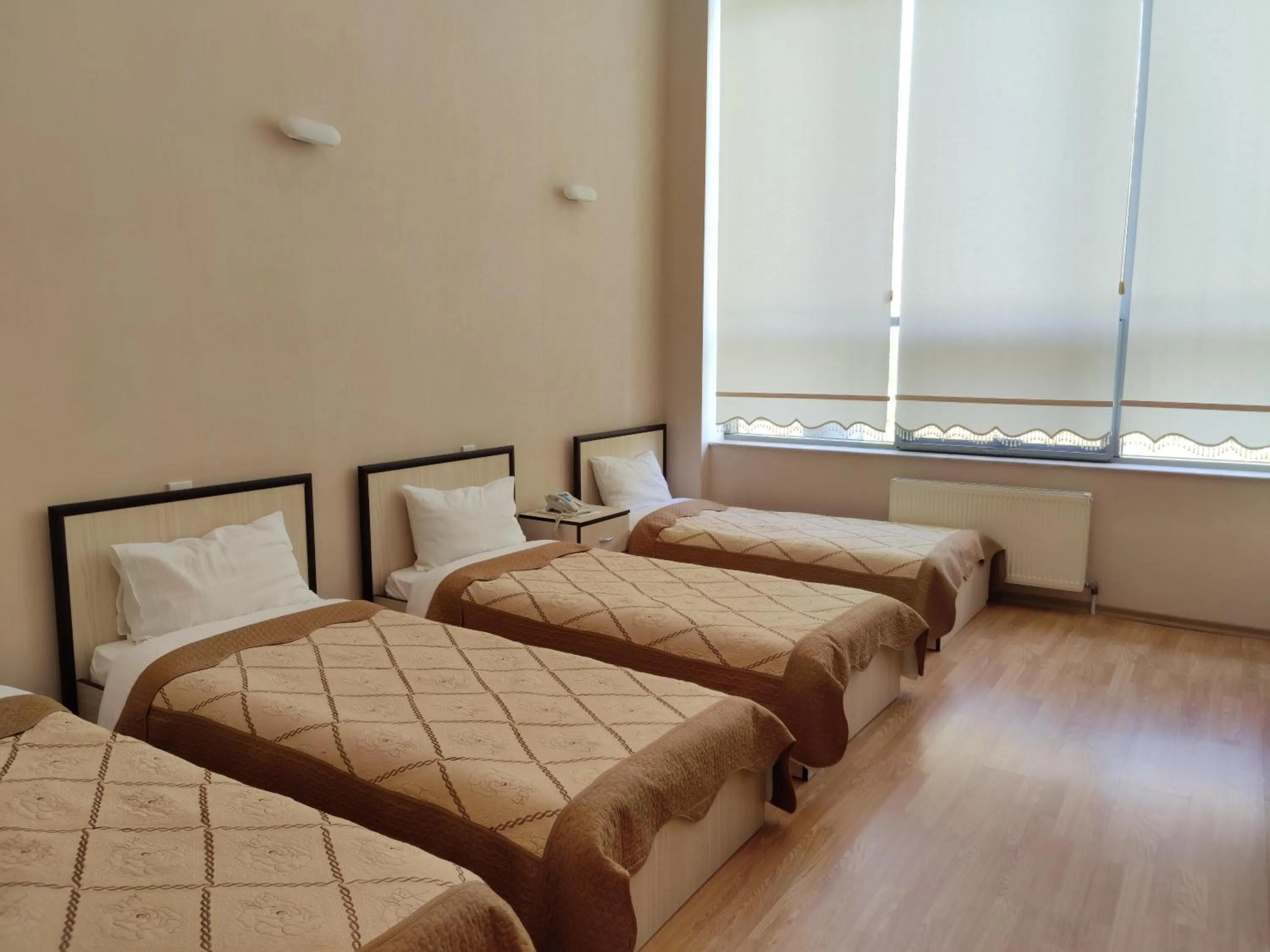 Bed in Chukhur Gabala Museum Hotel