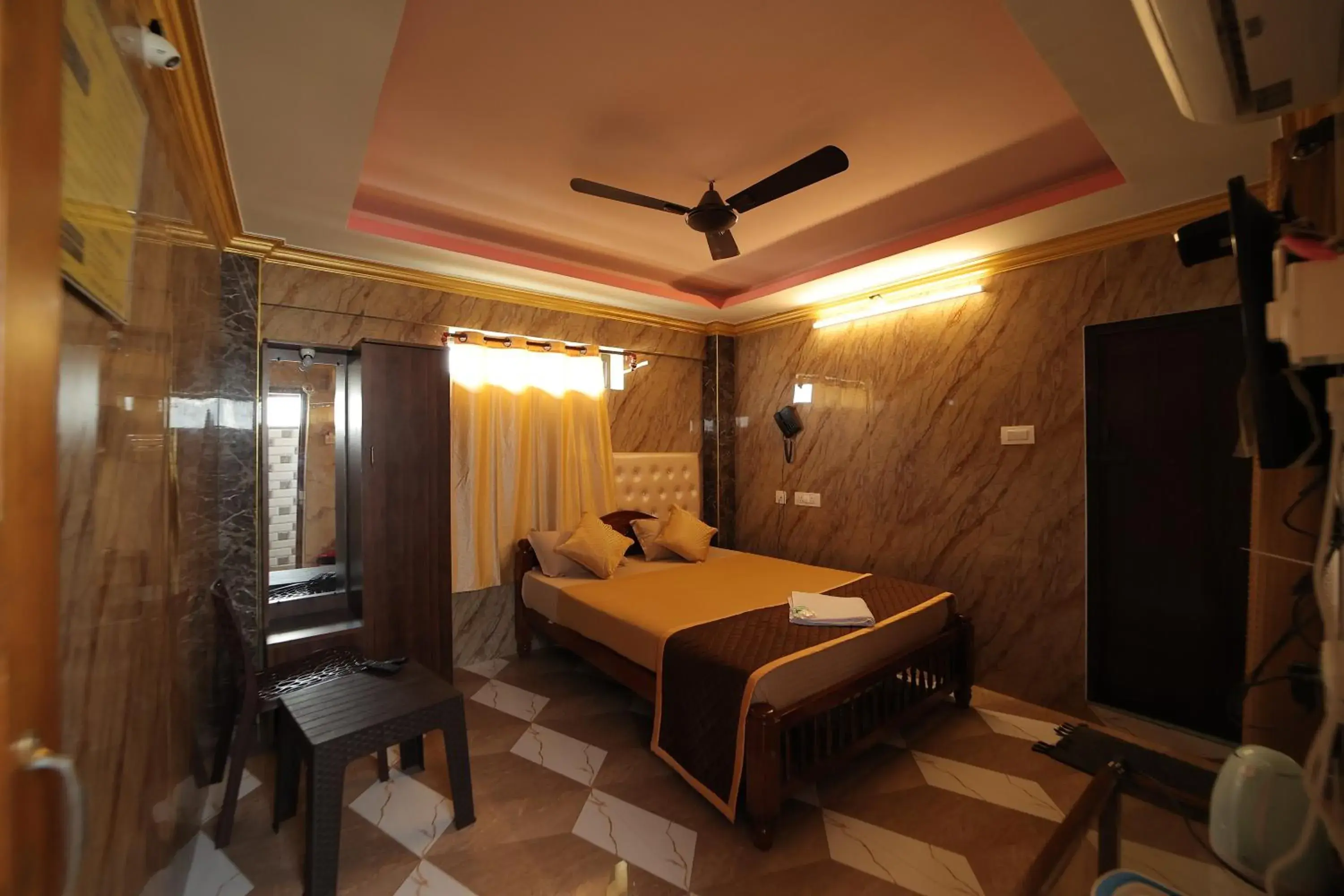 View (from property/room), Bed in French Breeze Residency View (from property/room), Bed in French Breeze Residency