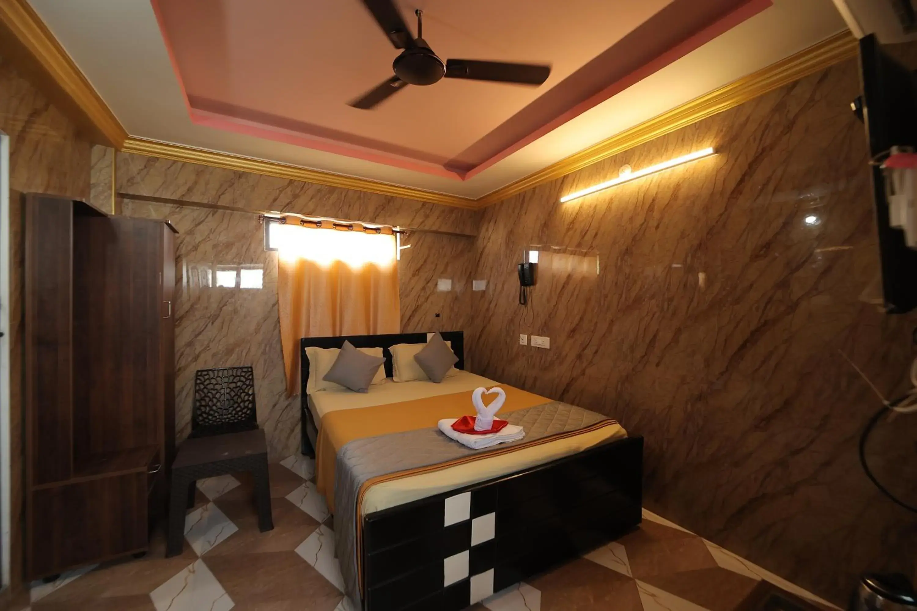 View (from property/room), Bed in French Breeze Residency View (from property/room), Bed in French Breeze Residency