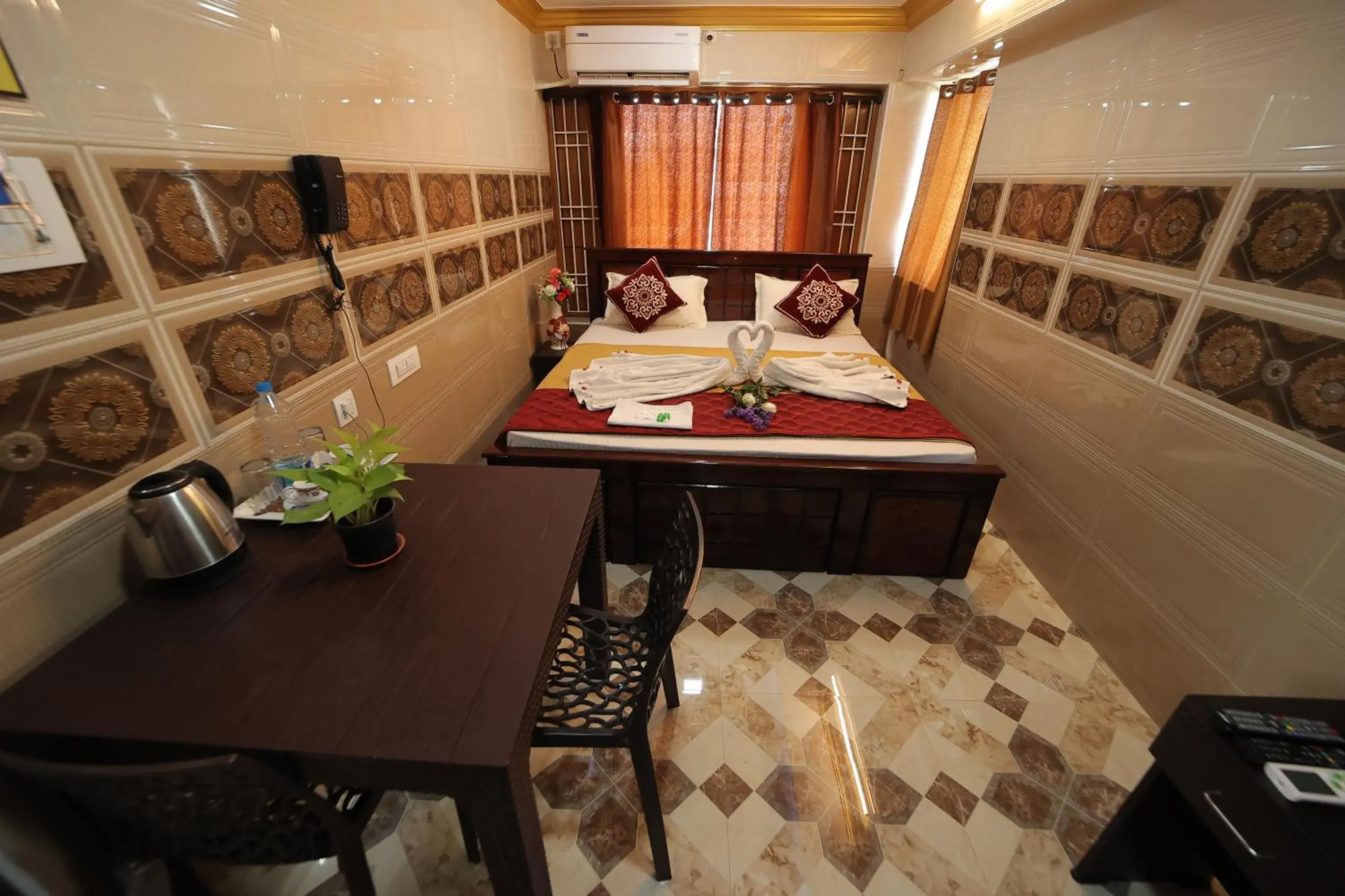 View (from property/room), Bed in French Breeze Residency View (from property/room), Bed in French Breeze Residency