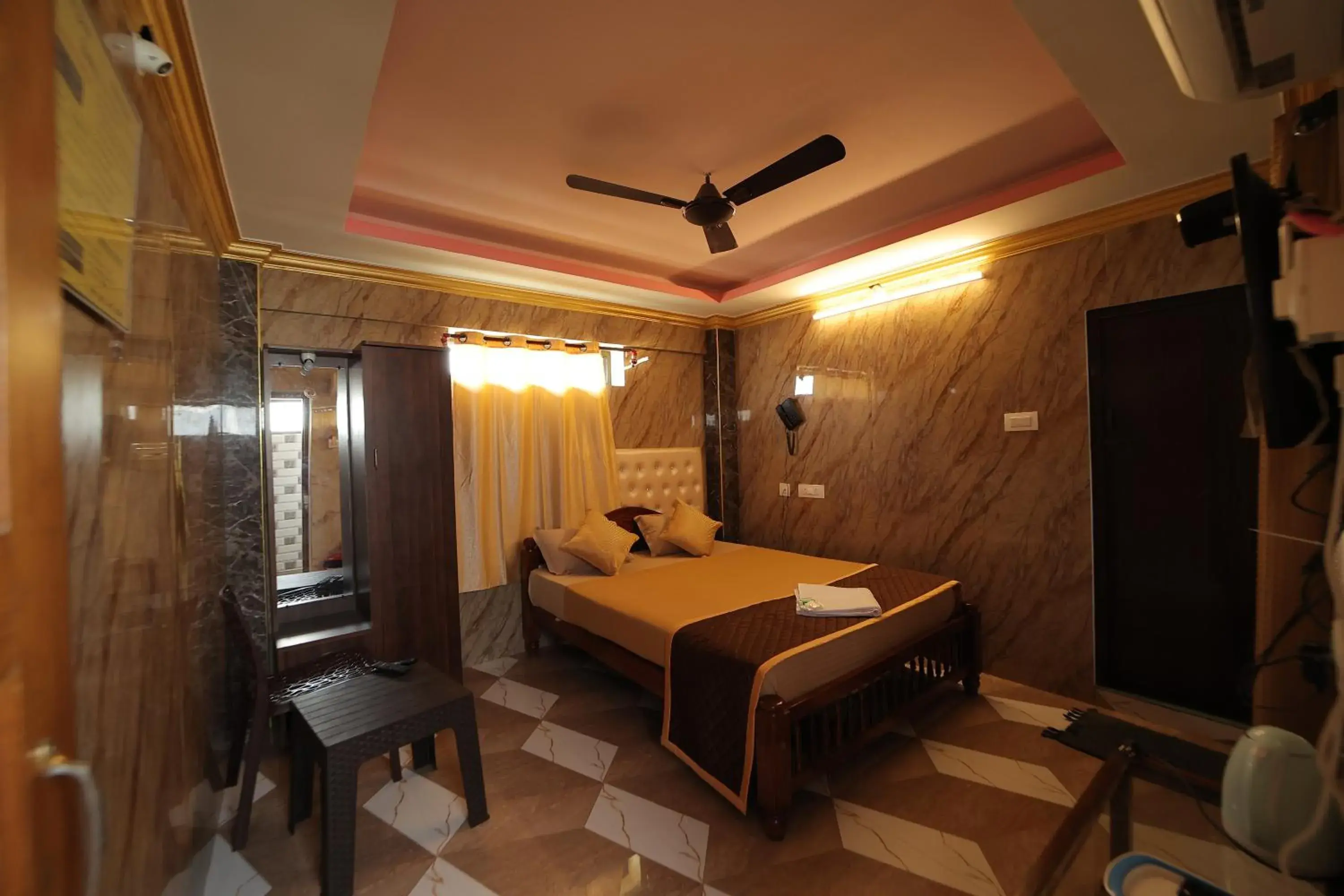 View (from property/room), Bed in French Breeze Residency View (from property/room), Bed in French Breeze Residency