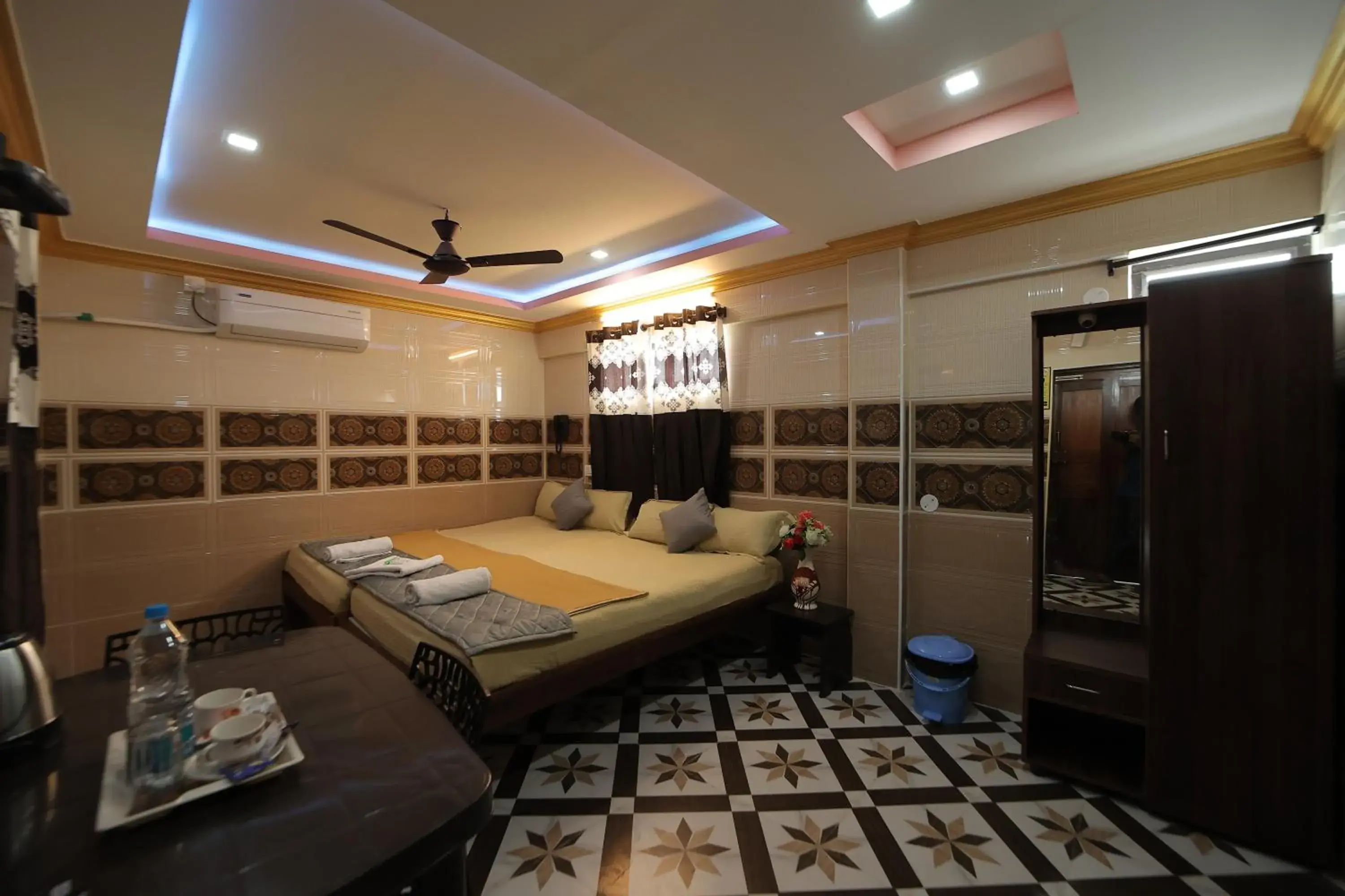 View (from property/room), Bed in French Breeze Residency View (from property/room), Bed in French Breeze Residency