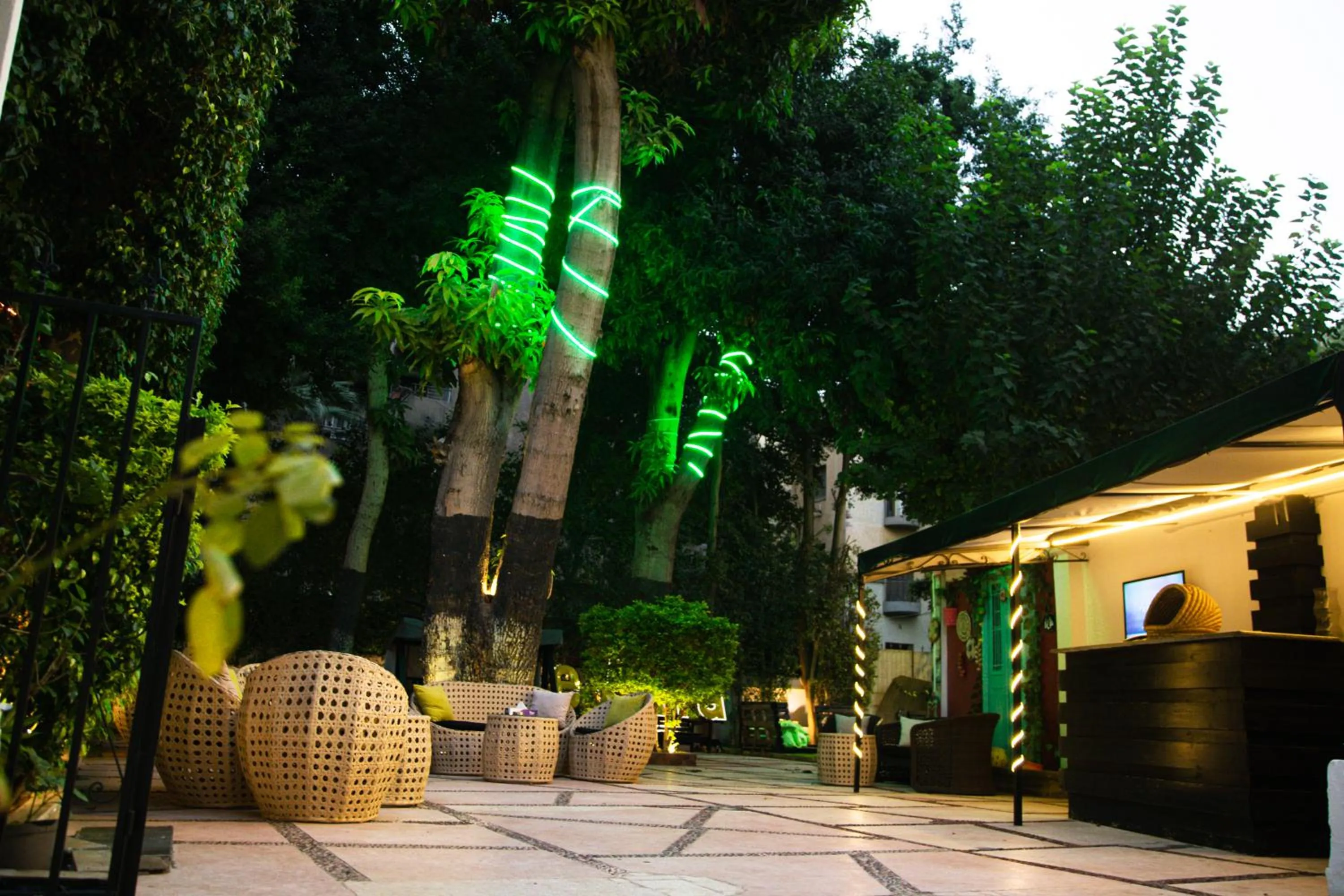 Garden view in Nile Villa Hotel