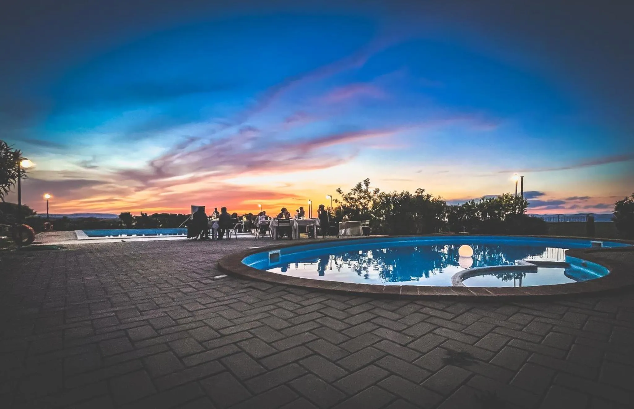 Pool view in Agriturismo Tenuta Badia