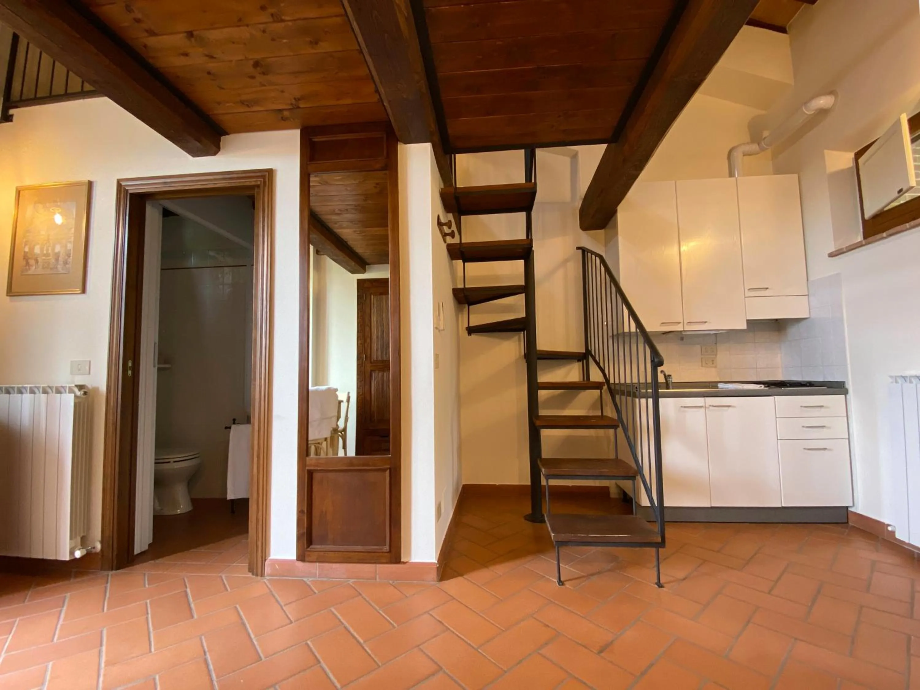 Kitchen or kitchenette in Agriturismo Tenuta Badia