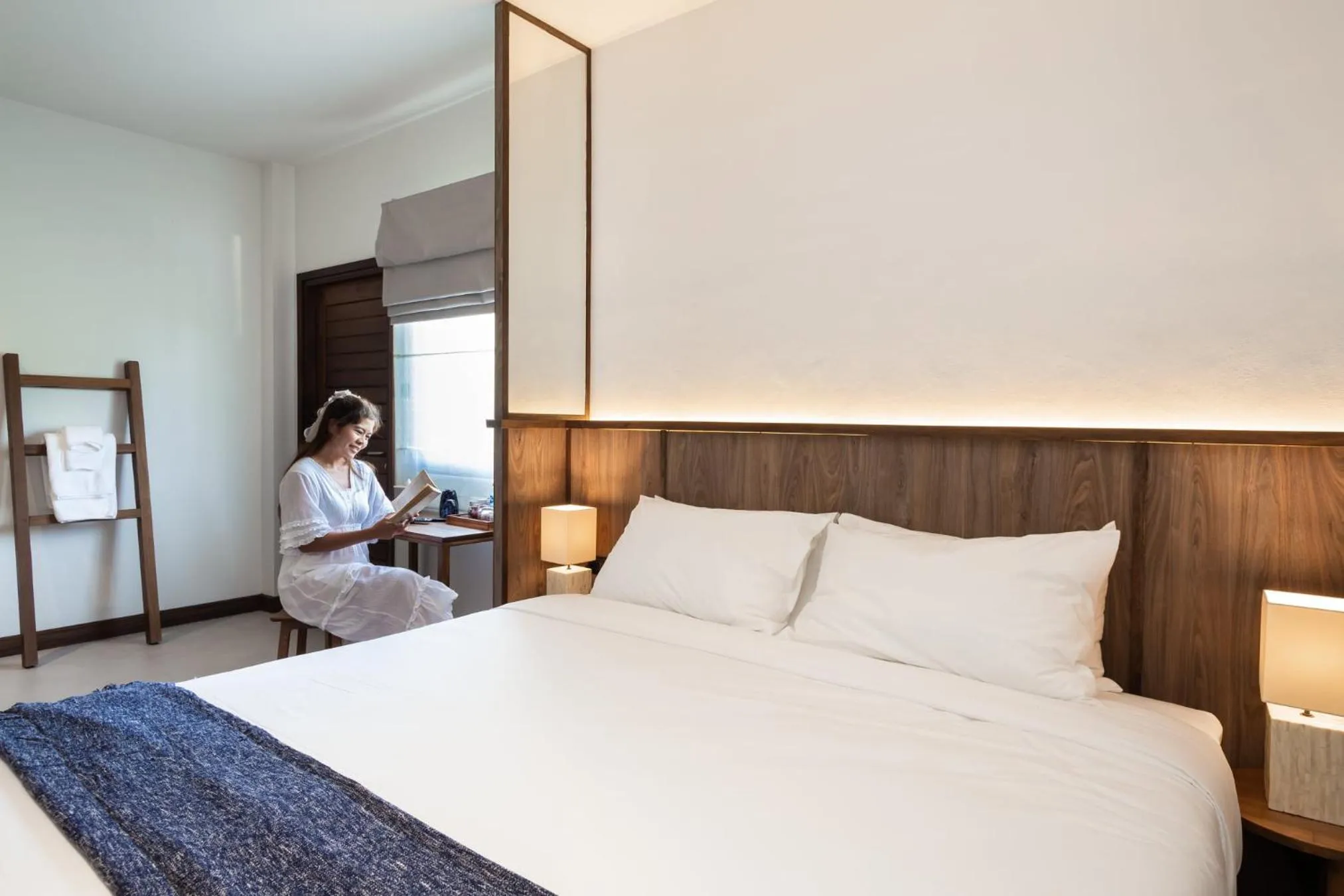 Bed in Baan Kamana Guest House