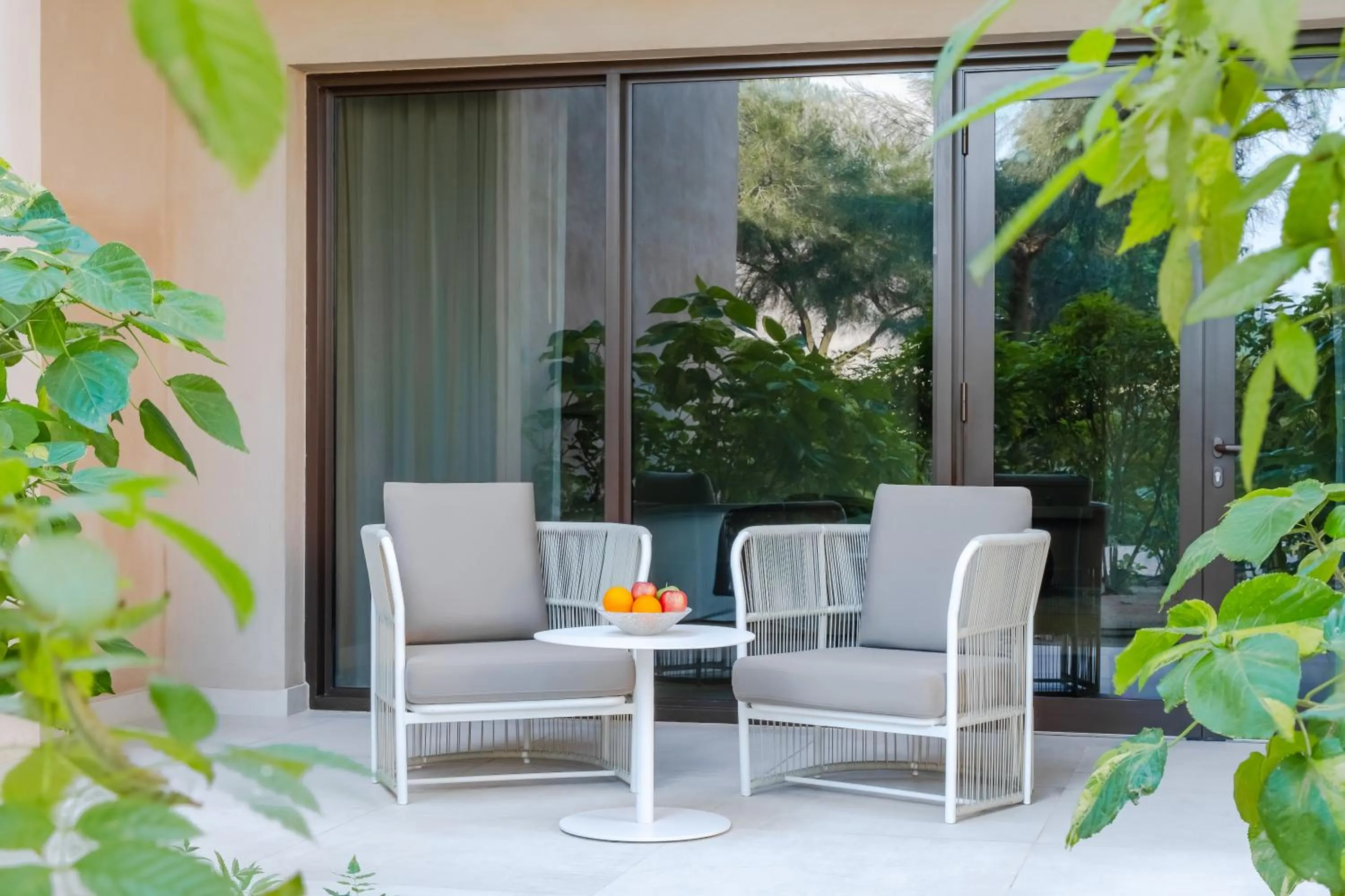 Patio in Zulal Wellness Resort by Chiva-Som