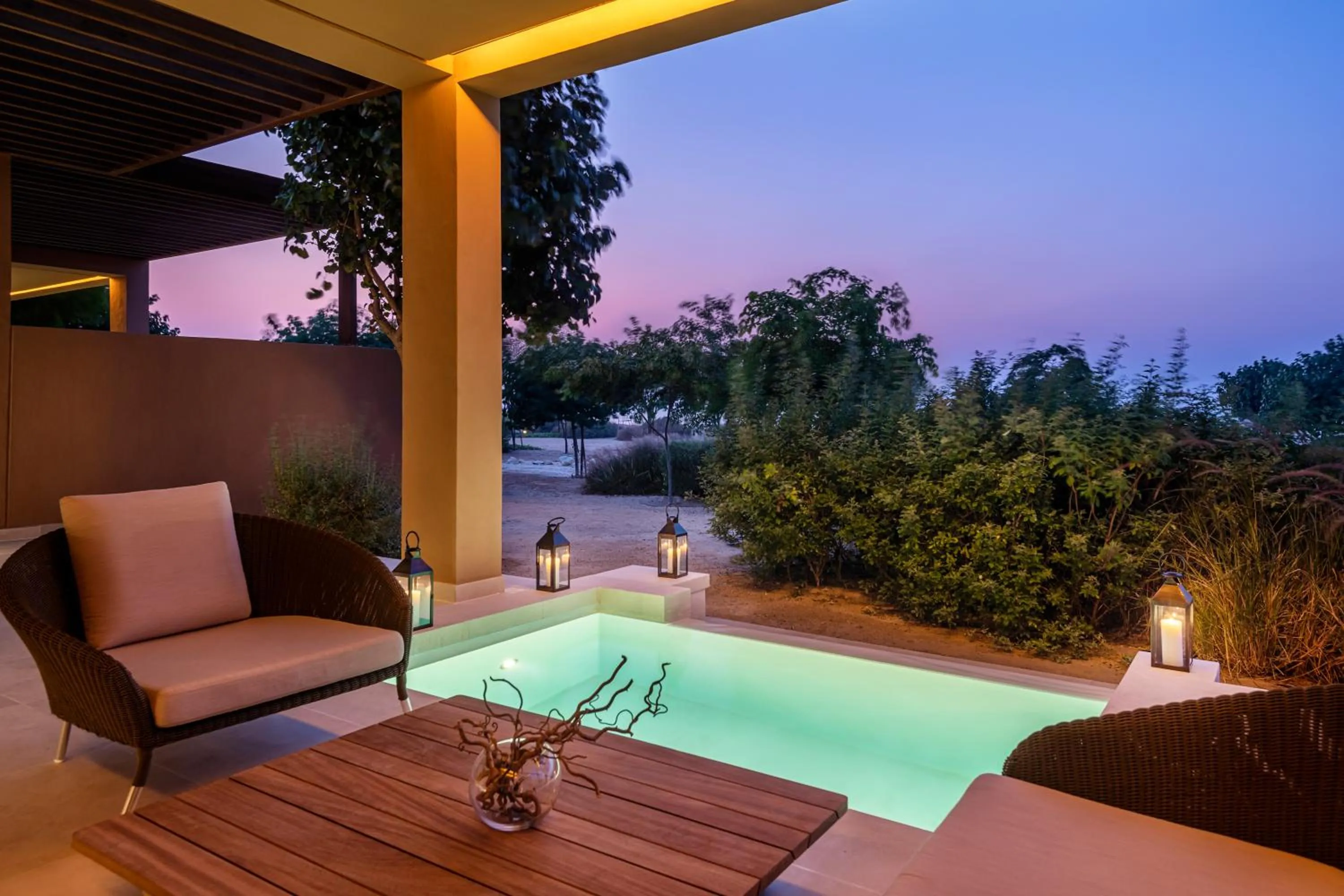 Patio in Zulal Wellness Resort by Chiva-Som