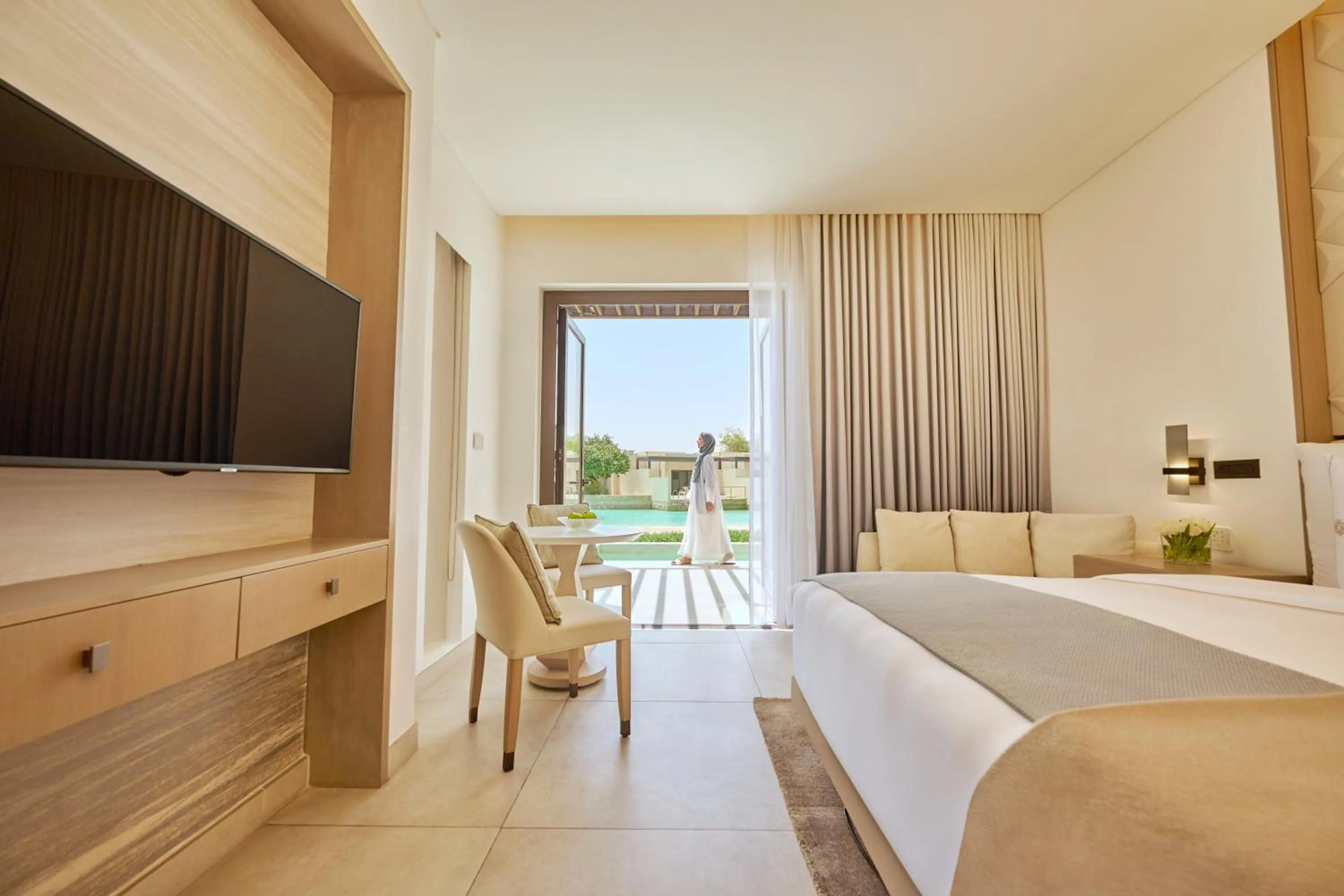 Bed in Zulal Wellness Resort by Chiva-Som