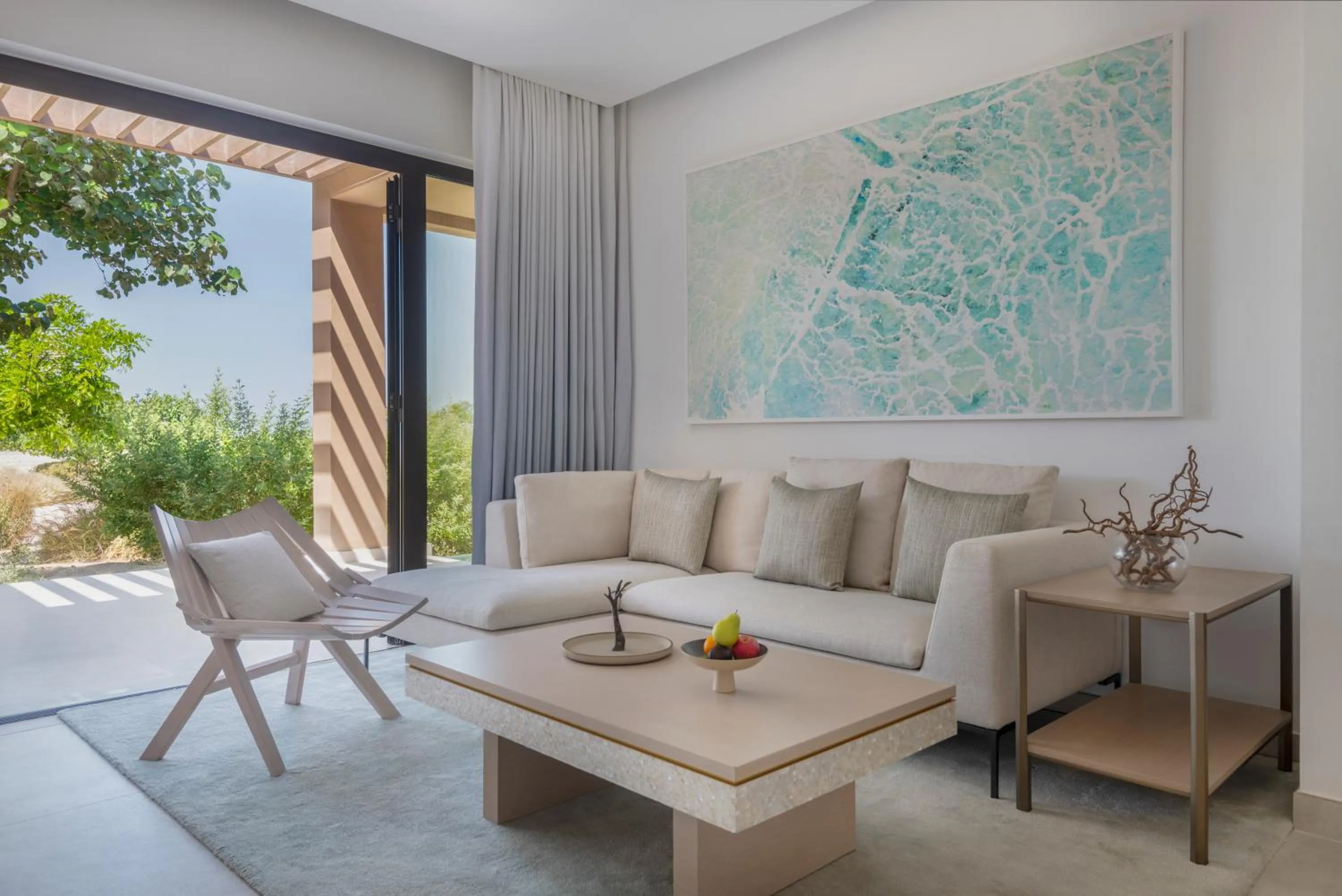 Patio in Zulal Wellness Resort by Chiva-Som