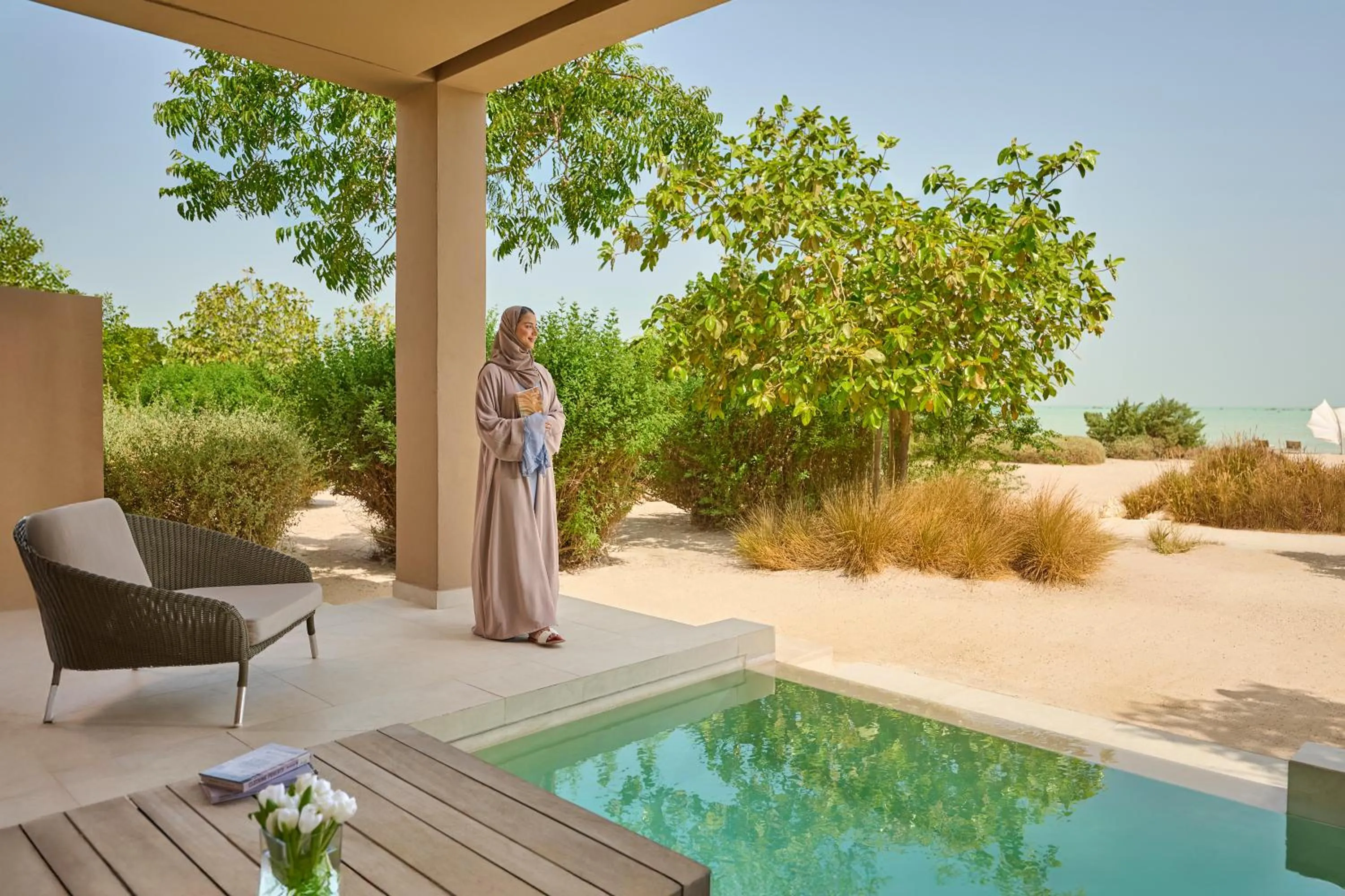 Patio in Zulal Wellness Resort by Chiva-Som