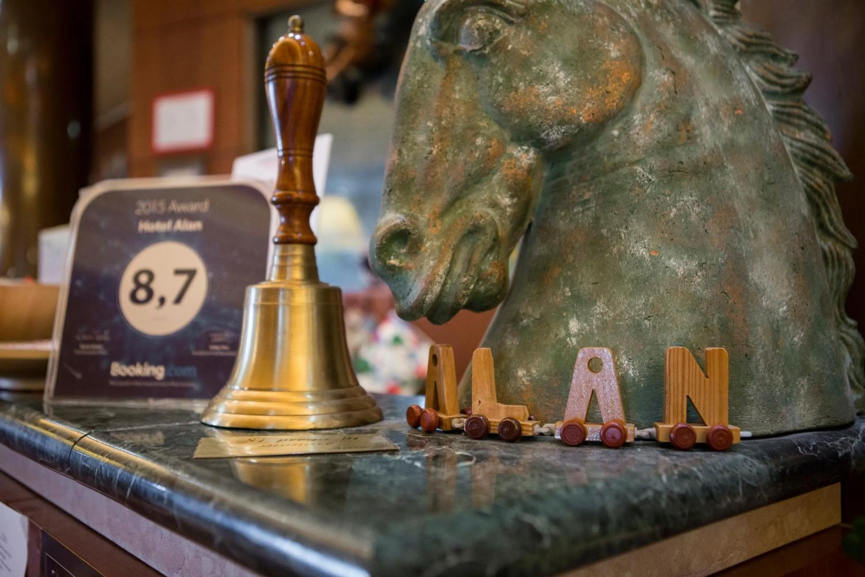 Lobby or reception in Hotel Alan